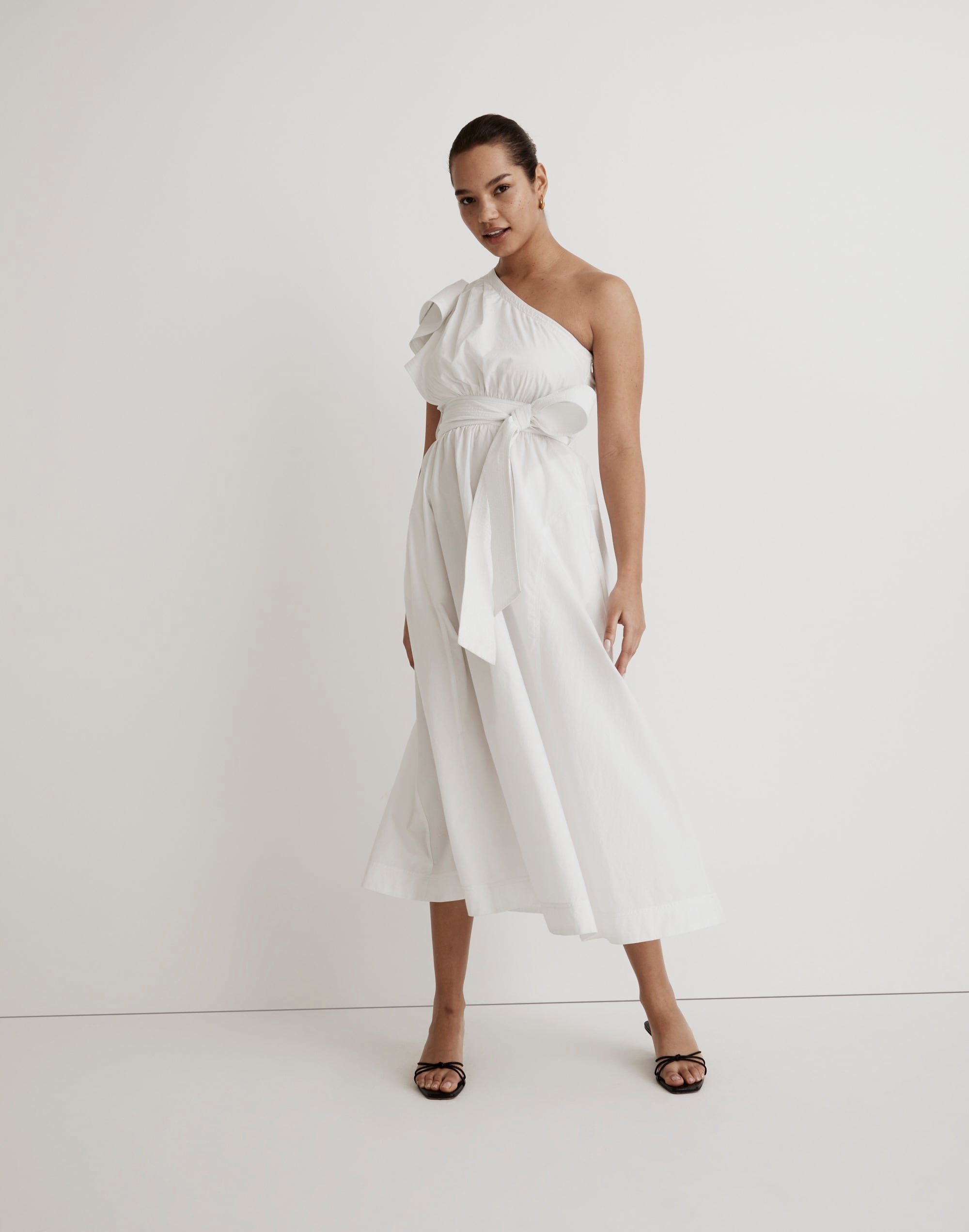 Organic Cotton Tencel V-Neck Cami Dress – Tibi Official