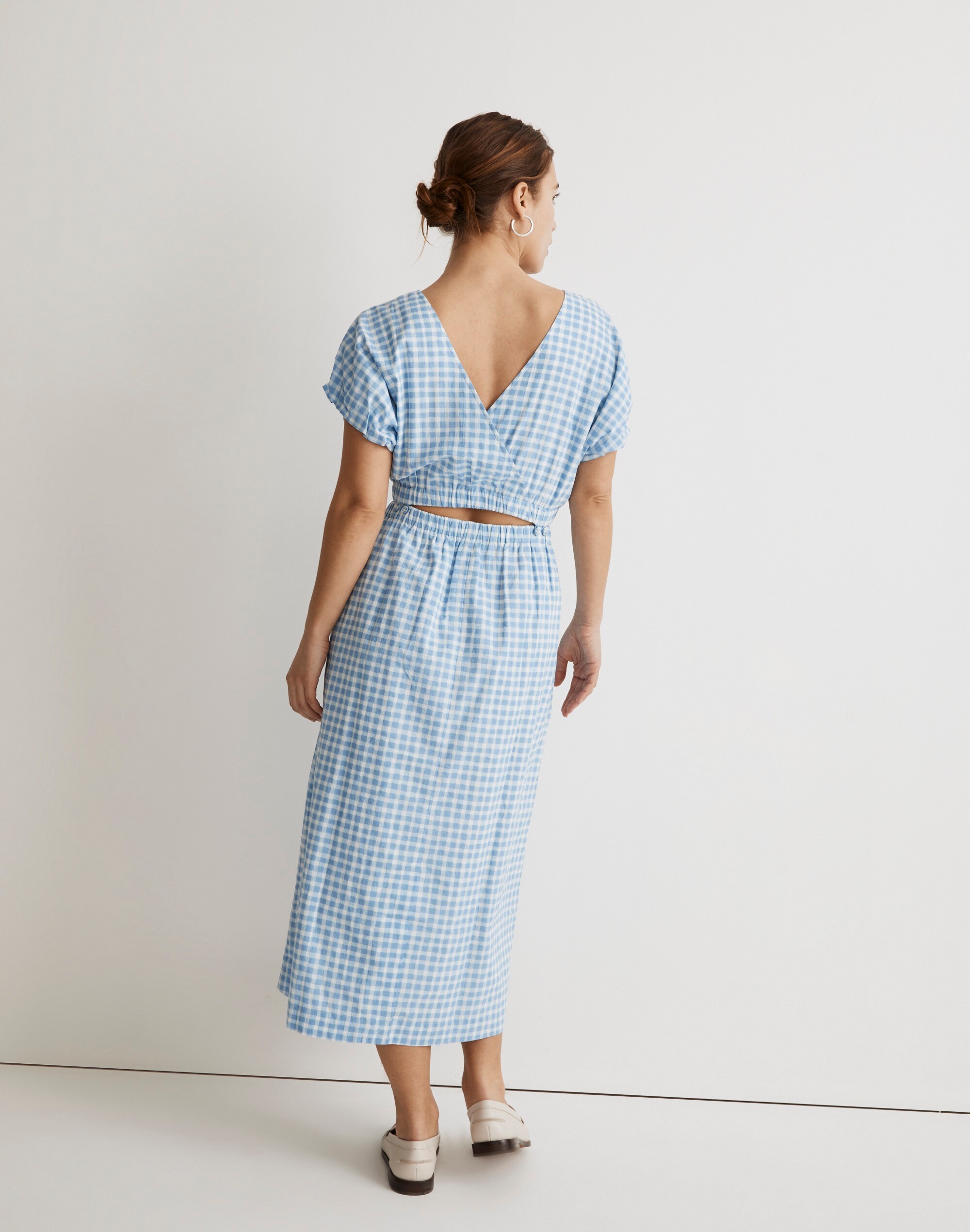 Pull-On Dress Set in Gingham Check