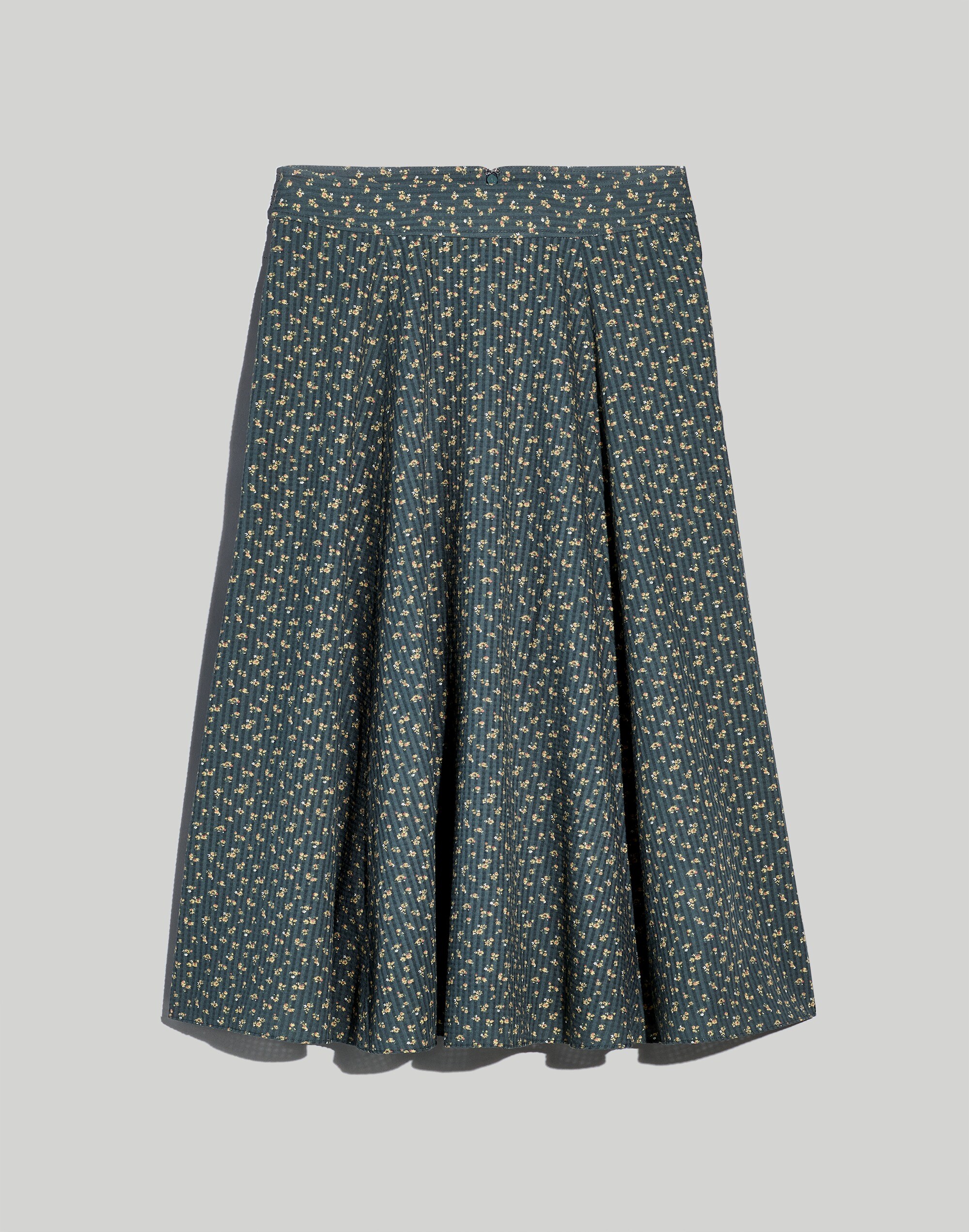 Cotton Voile Maxi Skirt in Bitsy Bouquet