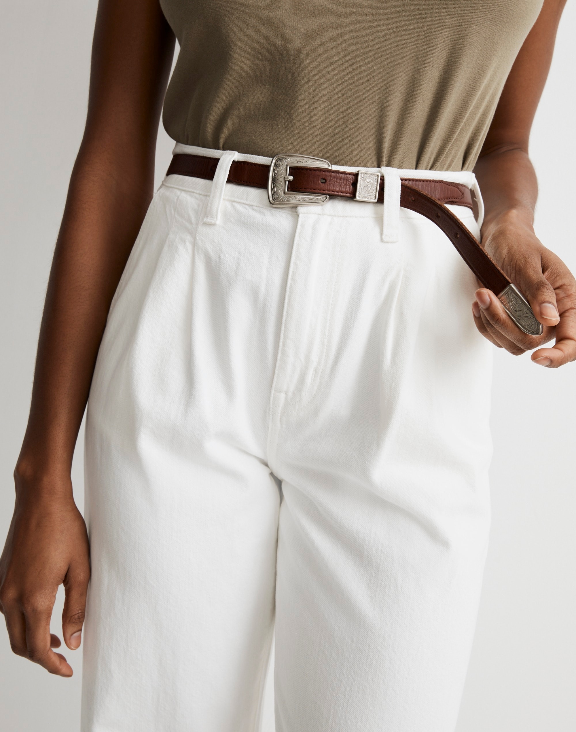 Leather Western Belt | Madewell