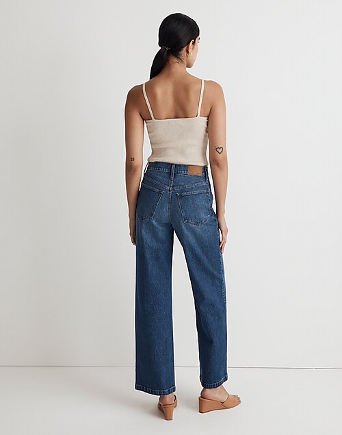 The Petite Perfect Vintage Wide-Leg Jean in Caronia Wash: Patch Pocket  Edition
