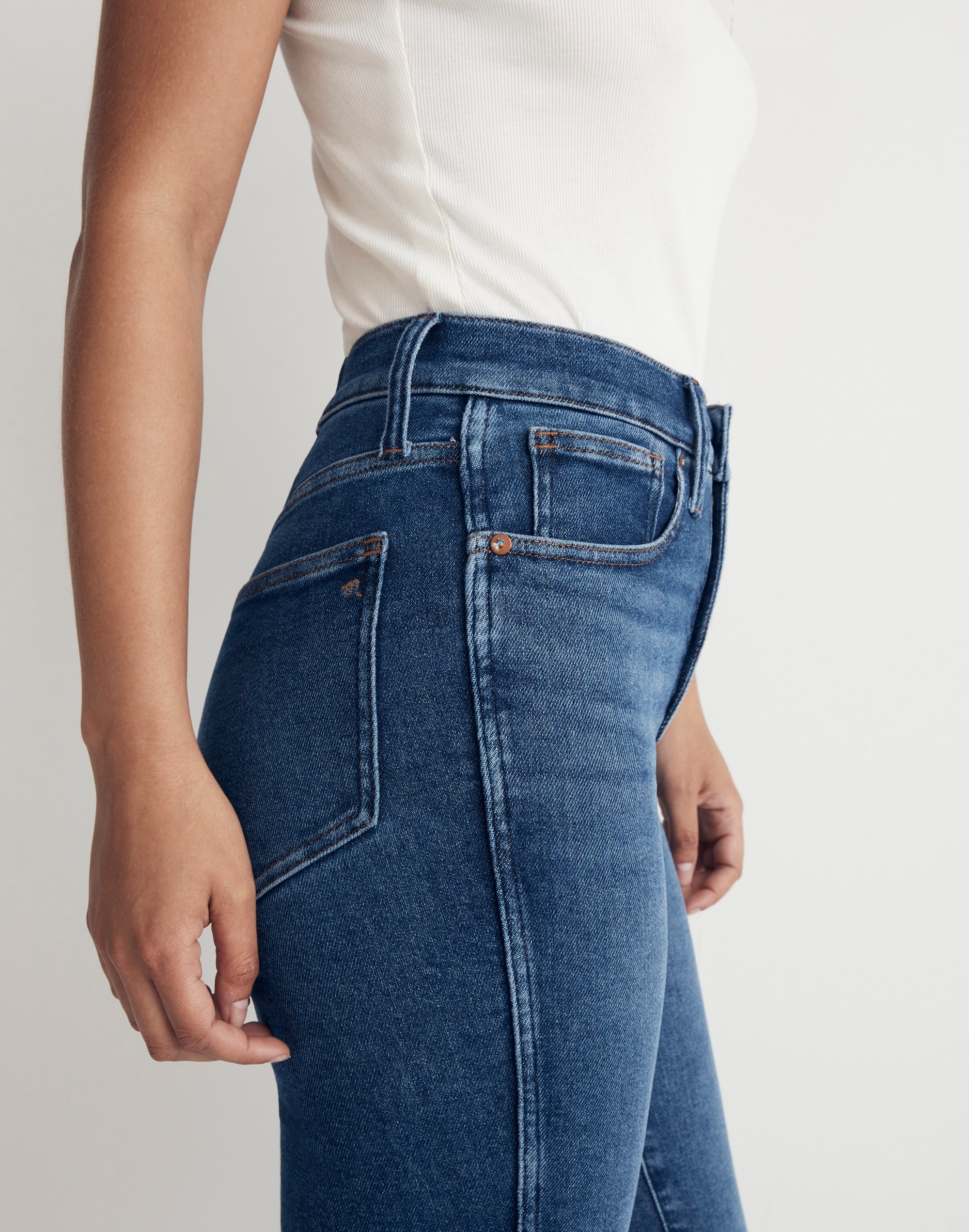 Tall Curvy Stovepipe Jeans in Manchester Wash