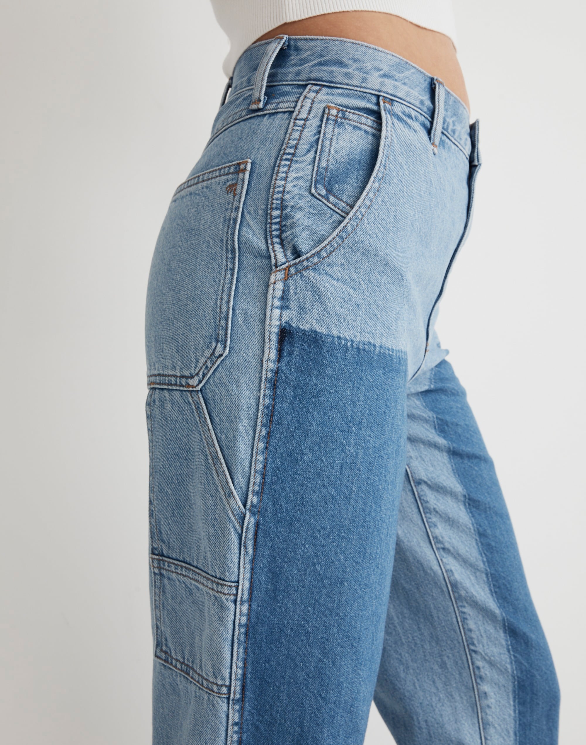 The '90s Straight Jean Hazelfern Wash: Shadow-Panel Edition | Madewell