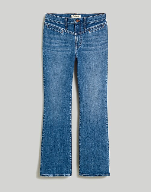 Low-Slung Straight Jeans in Olvera Wash