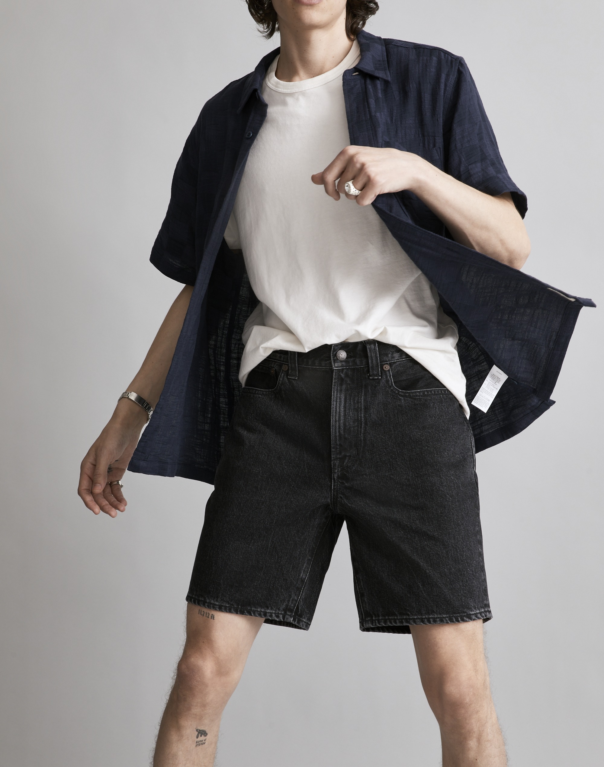 8" Denim Shorts Tumbled Black Wash | Madewell