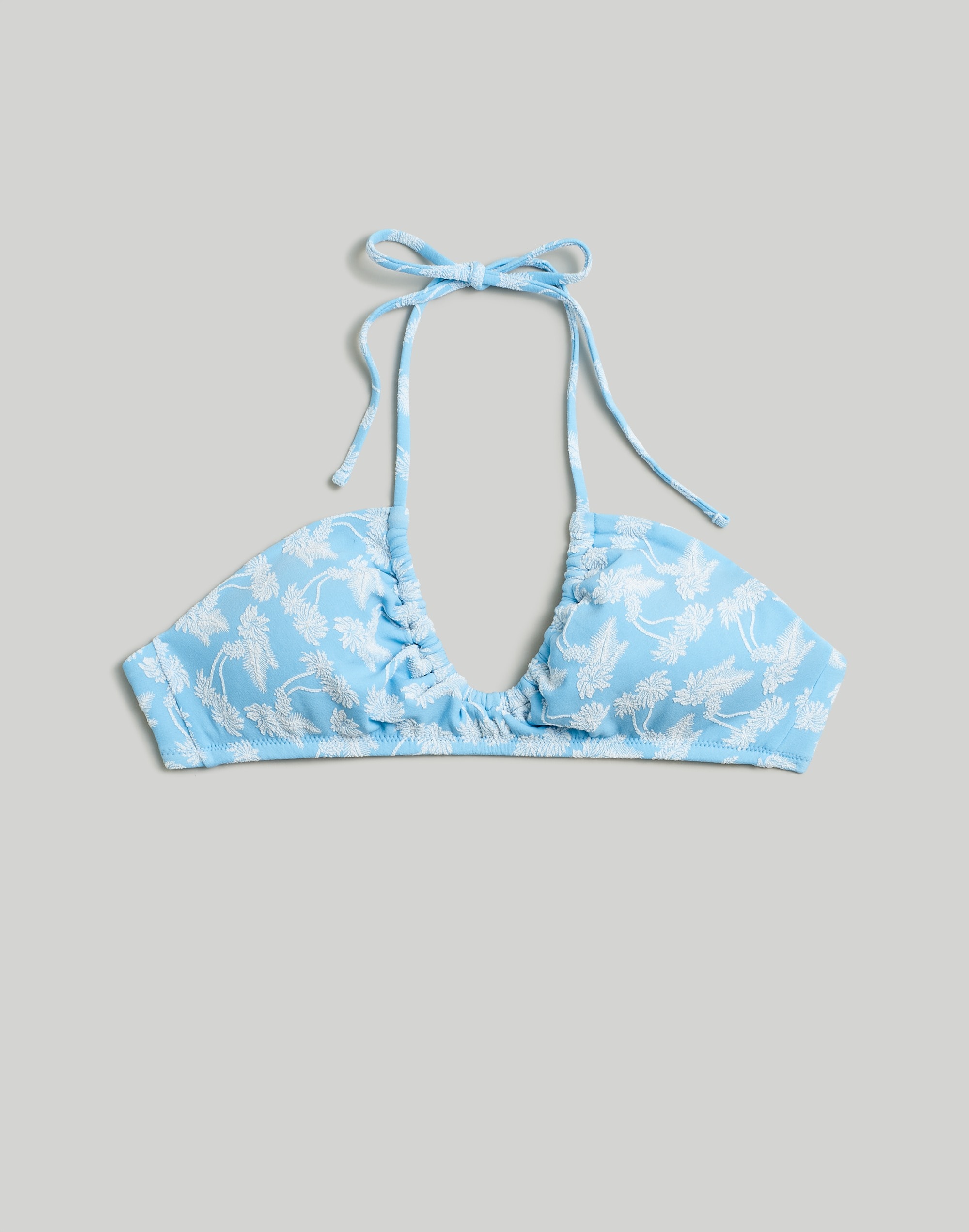 Halter String Bikini Top Floral | Madewell