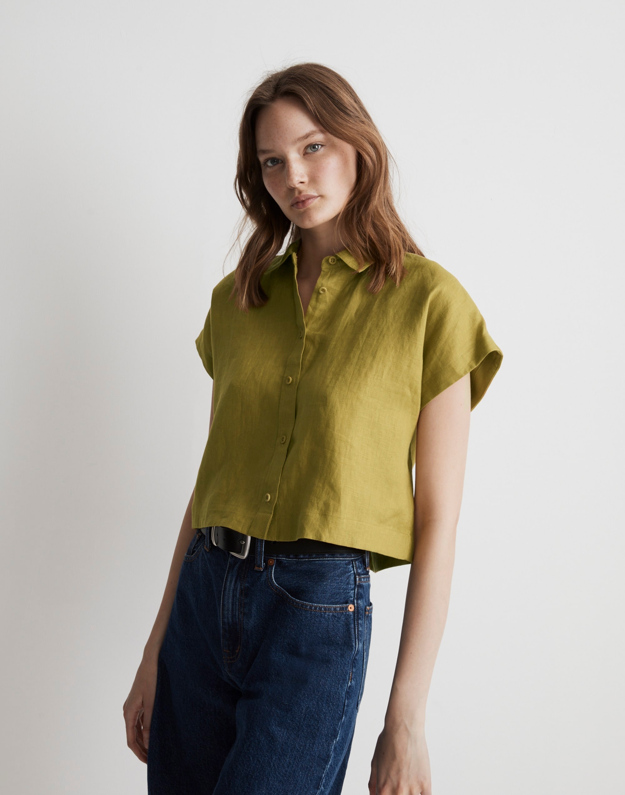 100% Linen Dolman Shirt | Madewell