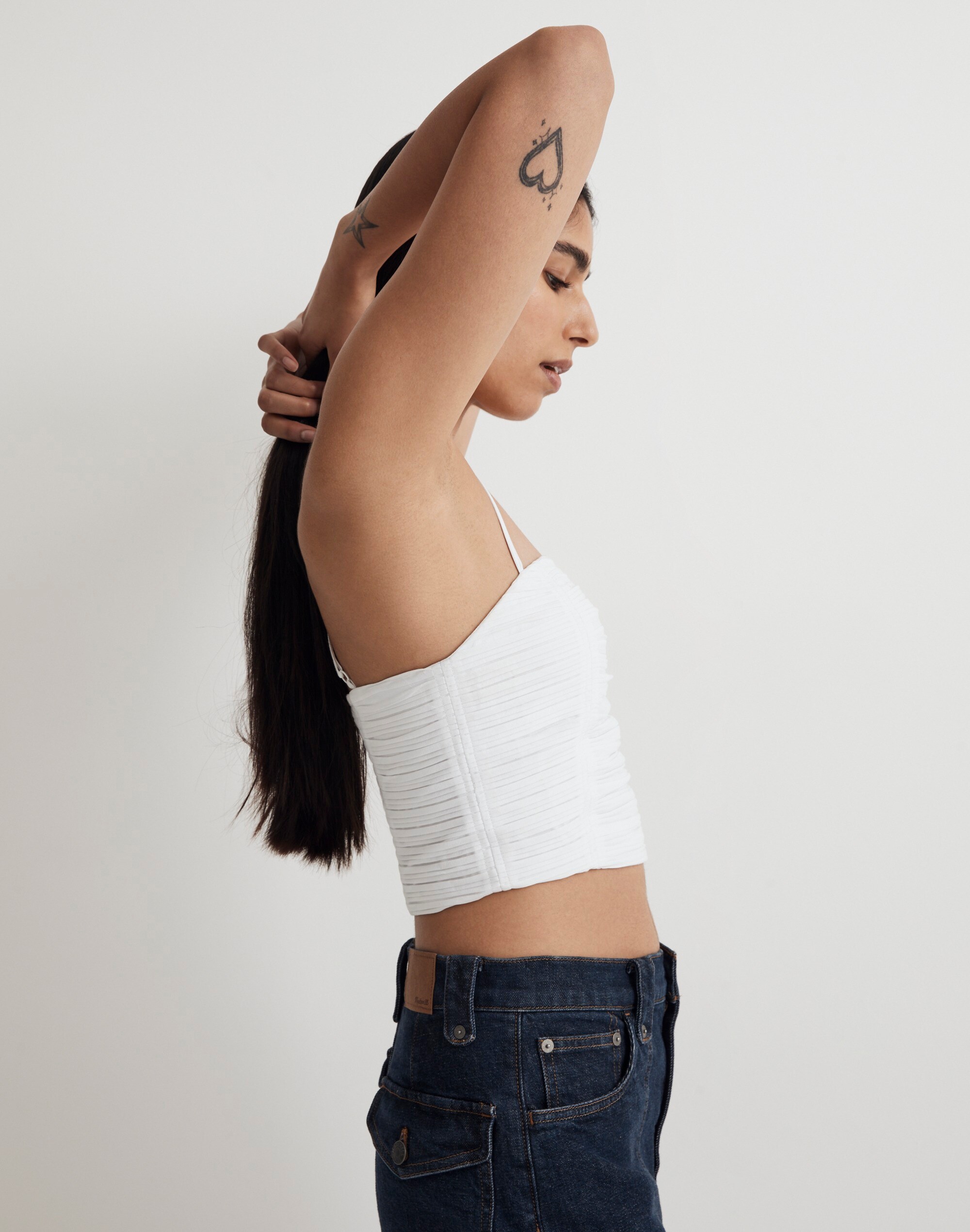 Poplin Crop Tube Top