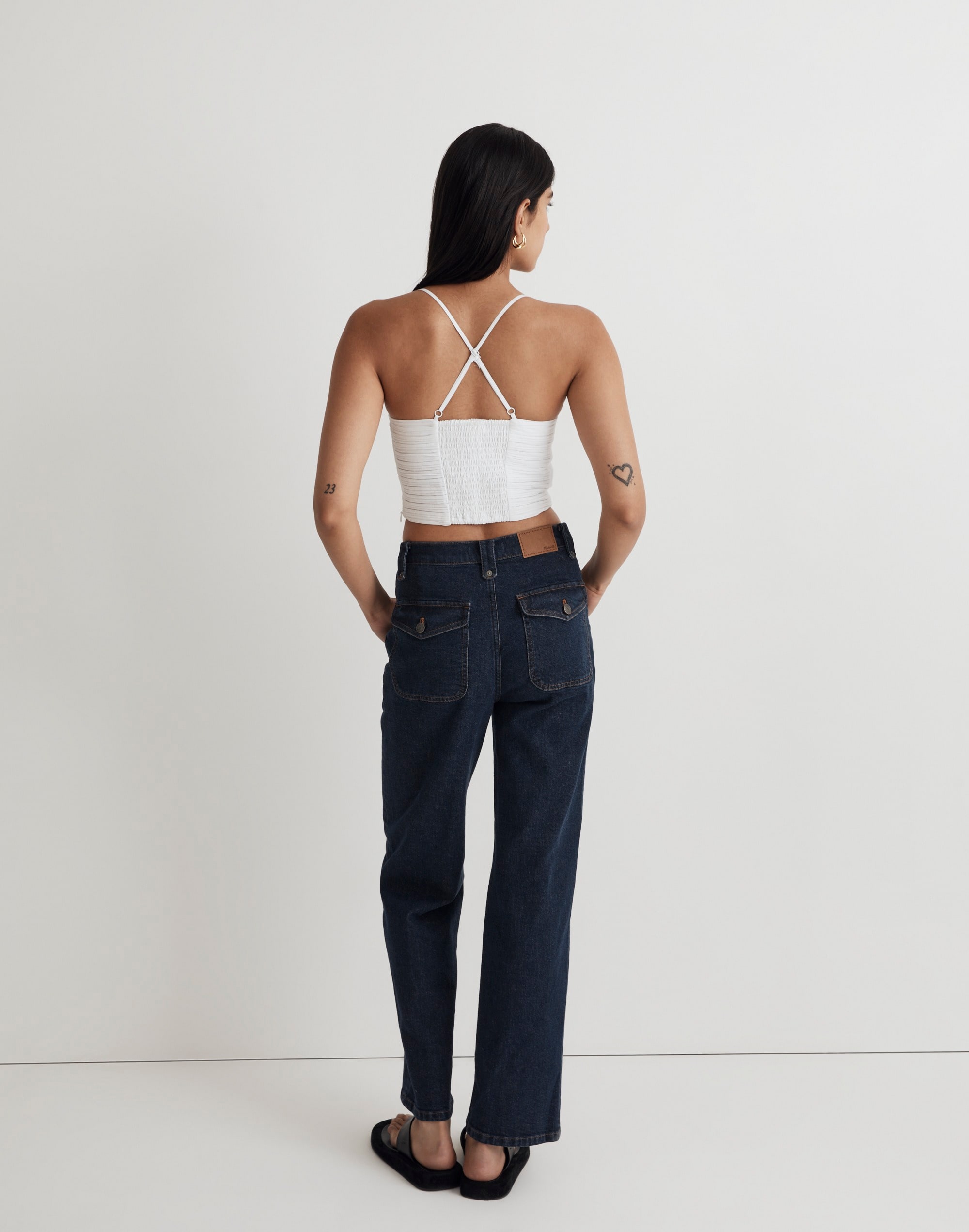 Poplin Crop Tube Top