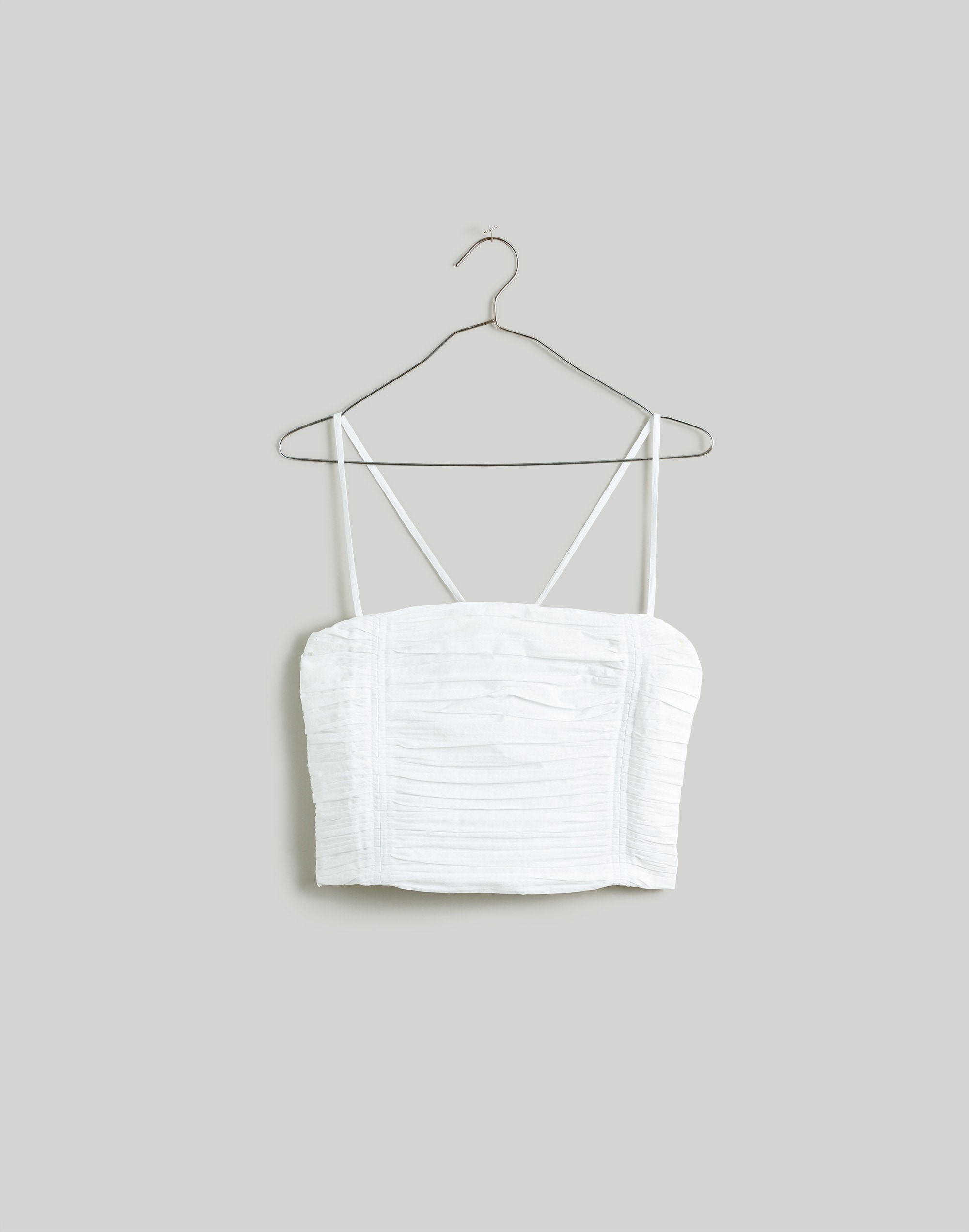 Poplin Crop Tube Top