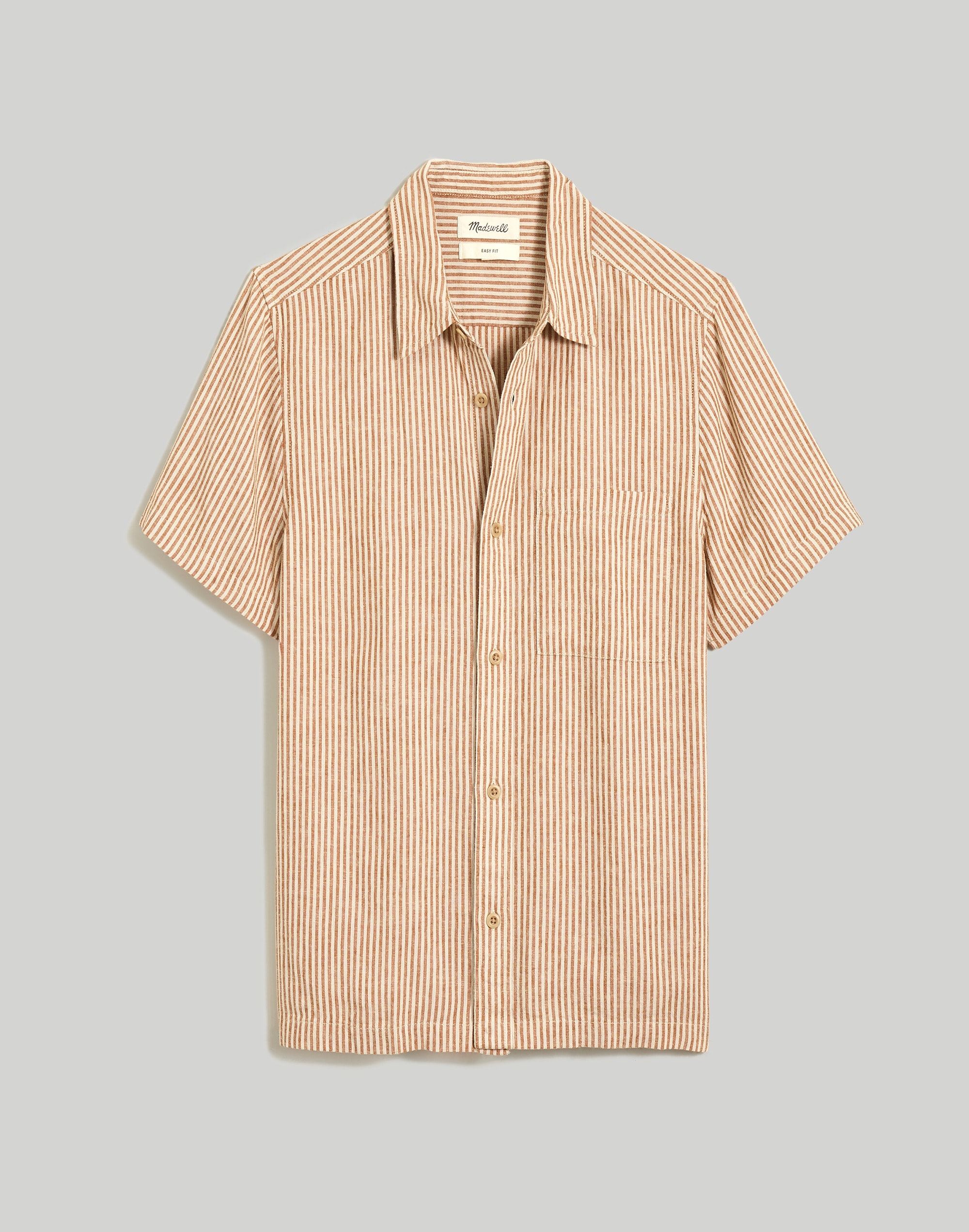 Easy Short-Sleeve Shirt Multi Stripe | Madewell