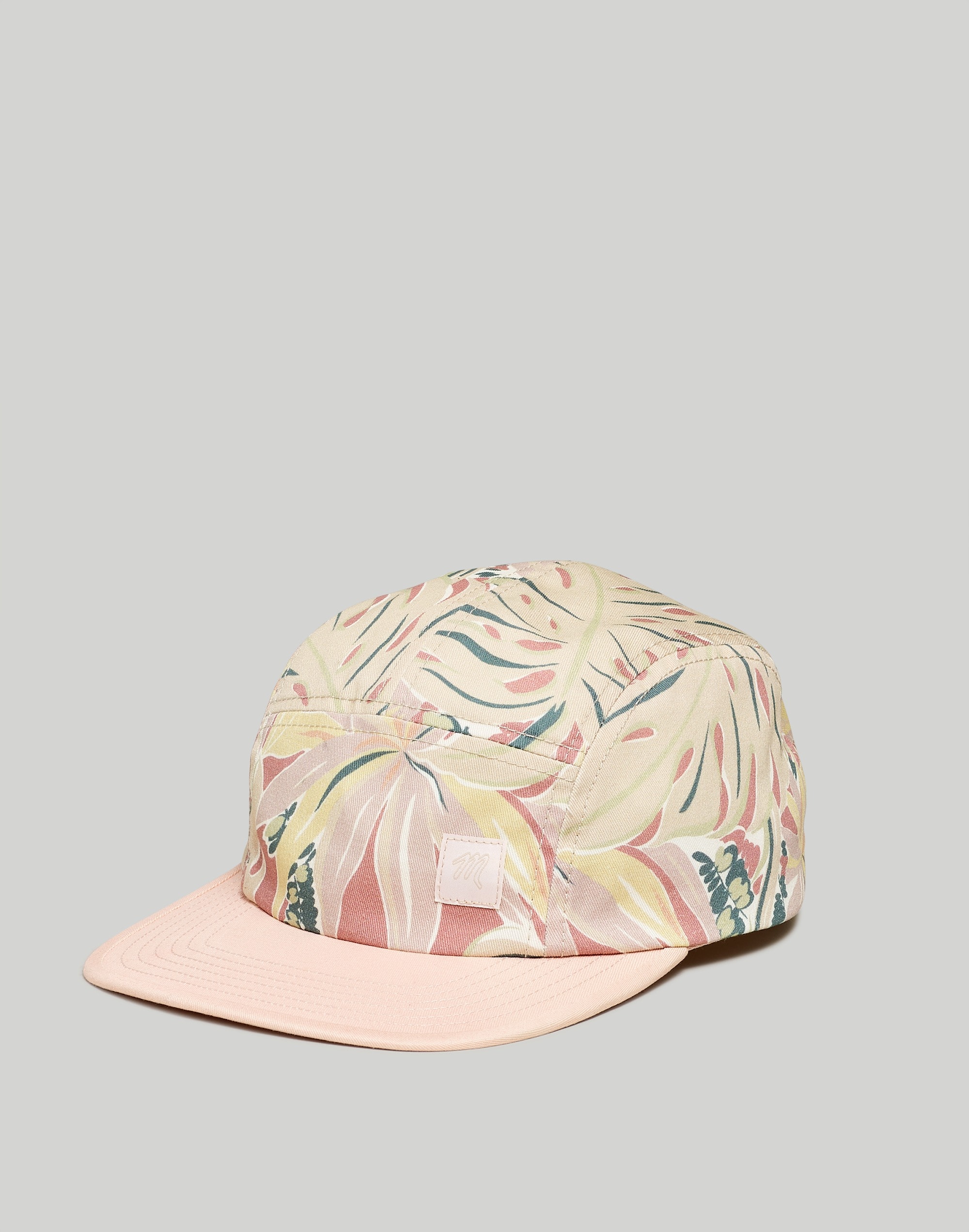 Mw Cotton Canvas Five-panel Baseball Cap In Ground Clay