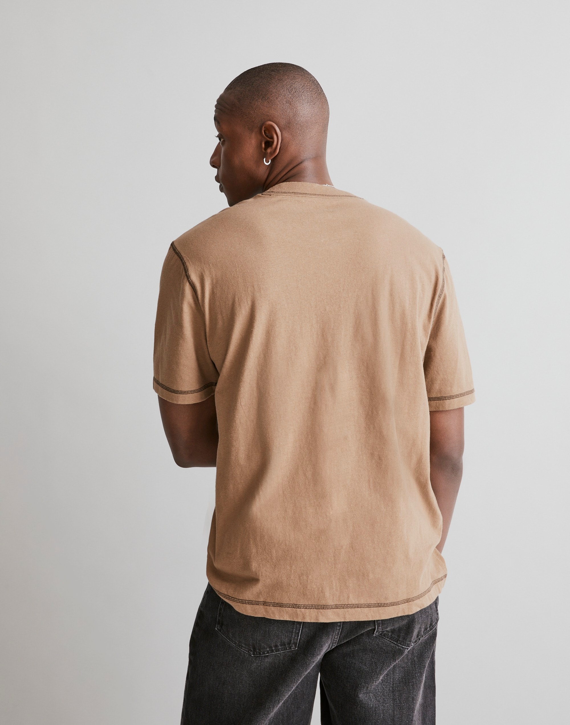 Recycled Cotton-Blend Henley Shirt | Madewell