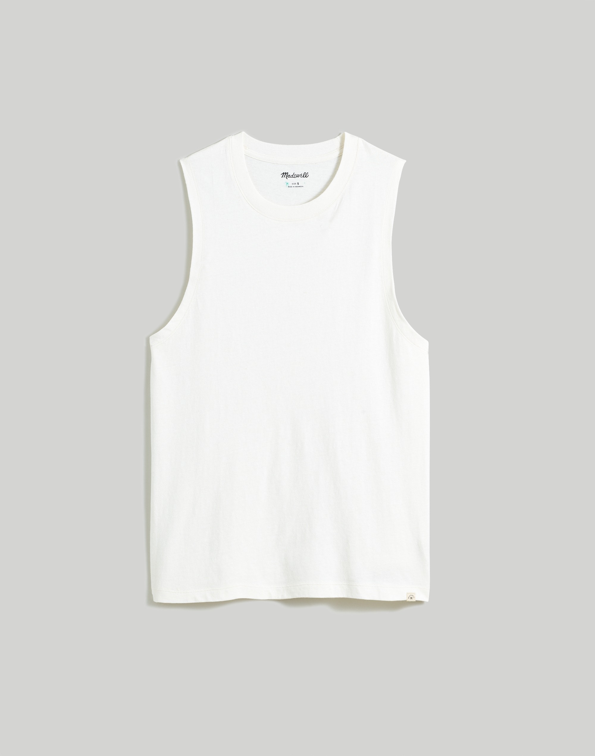 Recycled Cotton-Blend Muscle Tee | Madewell