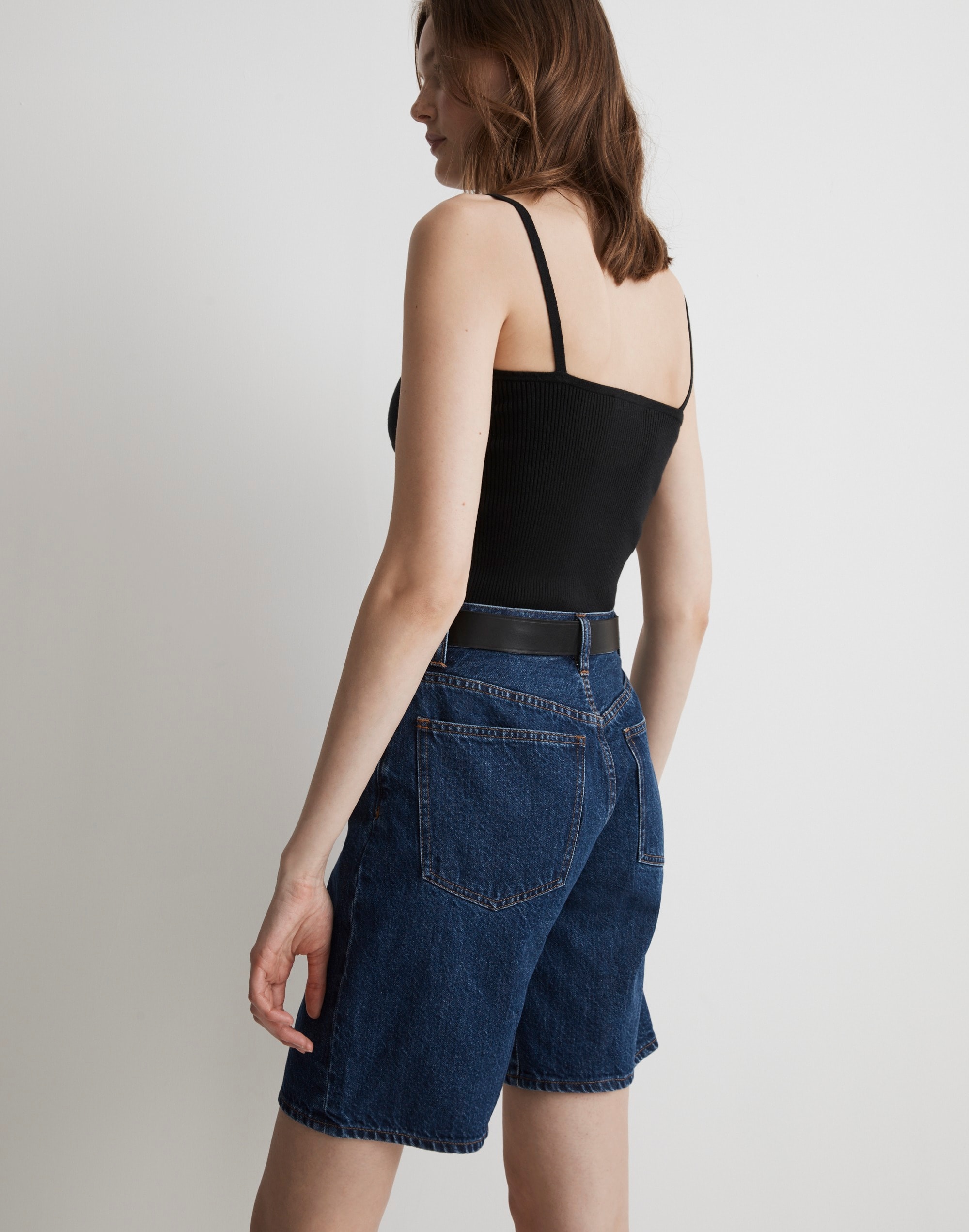 Corset-Detail Crop Sweater Tank | Madewell