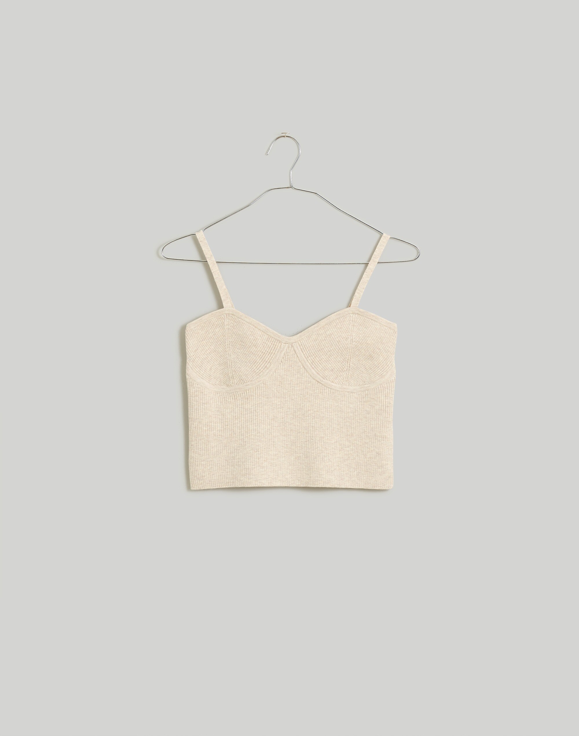 Corset-Detail Crop Sweater Tank | Madewell