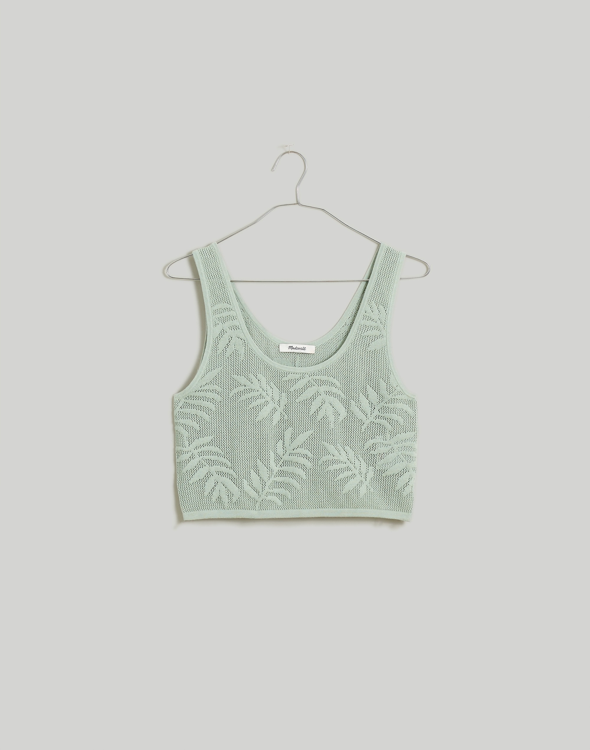 Palm-Stitch Crop Sweater Tank | Madewell