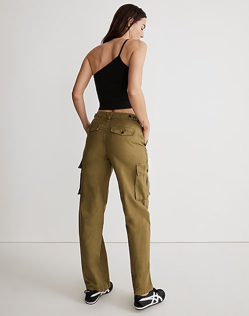 48 Wholesale Womens Plus Size Straight Leg Cargo Pants With
