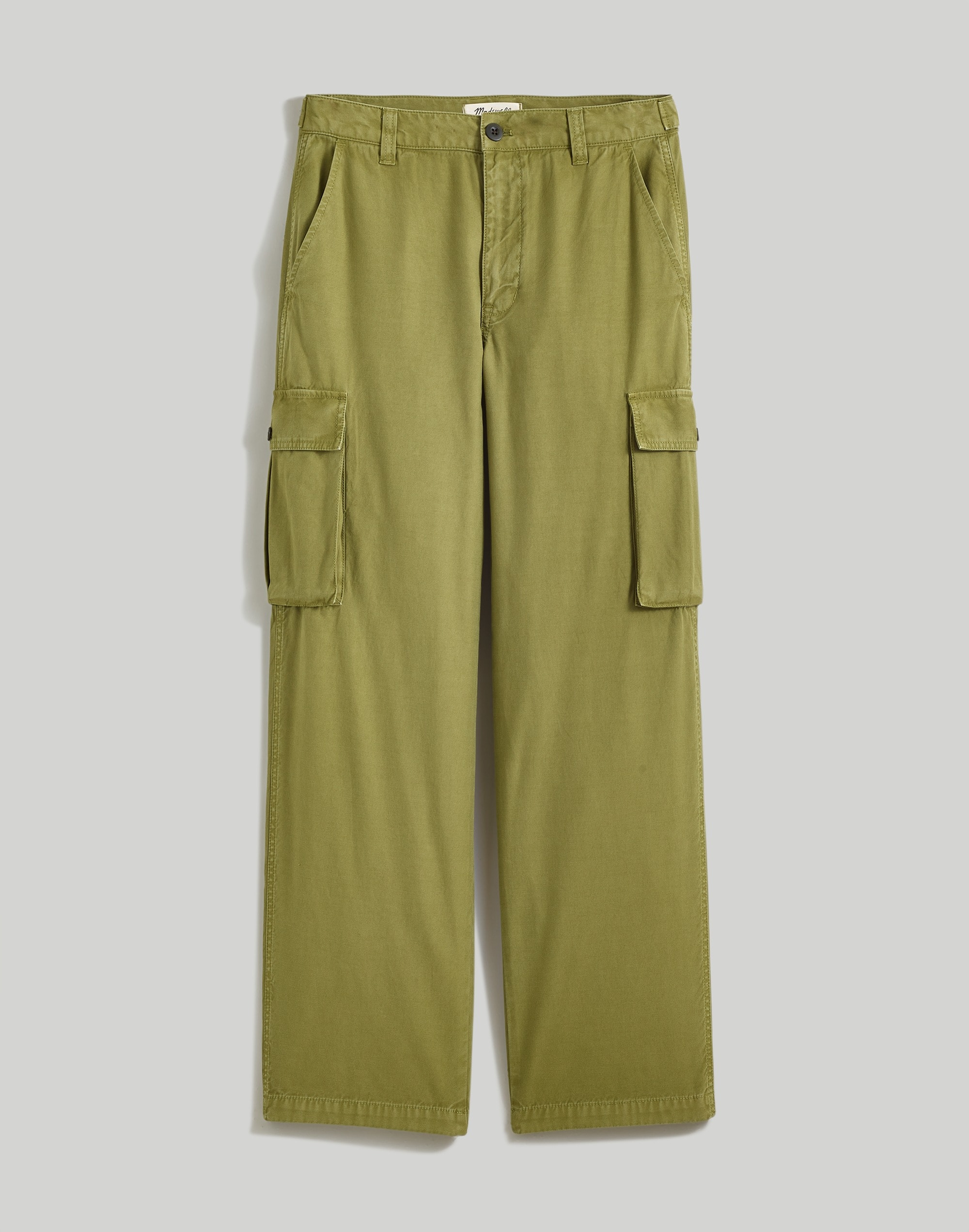 Garment-Dyed Low-Slung Straight Cargo Pants | Madewell