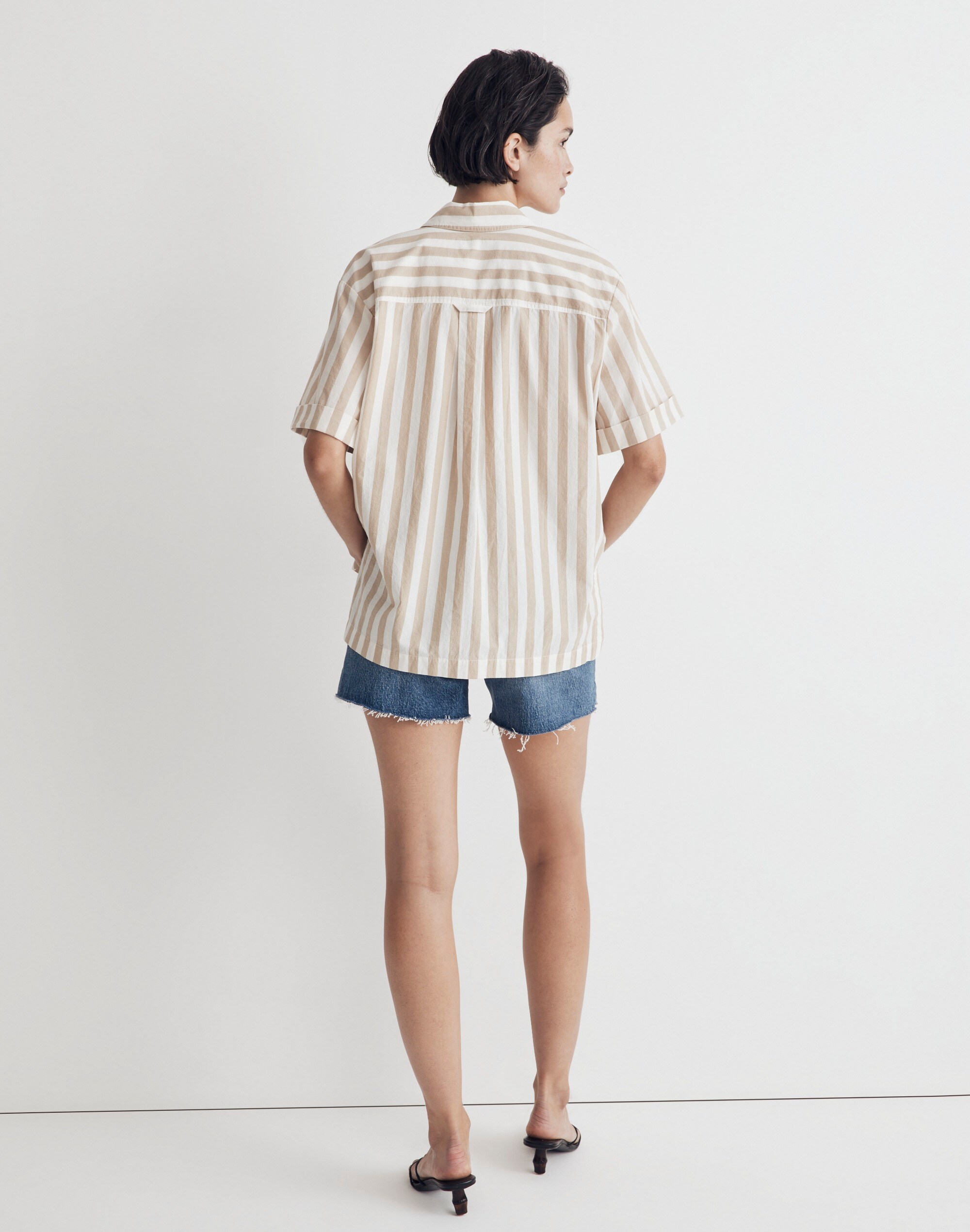 Signature Poplin Short-Sleeve Button-Down Shirt | Madewell