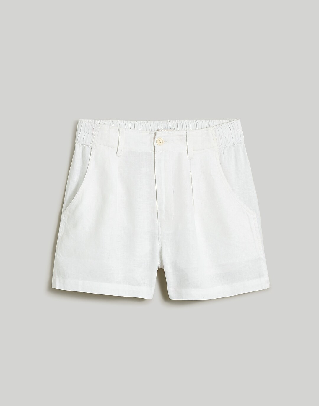  Linen Shorts for Women, Natural 100% Linen Shorts