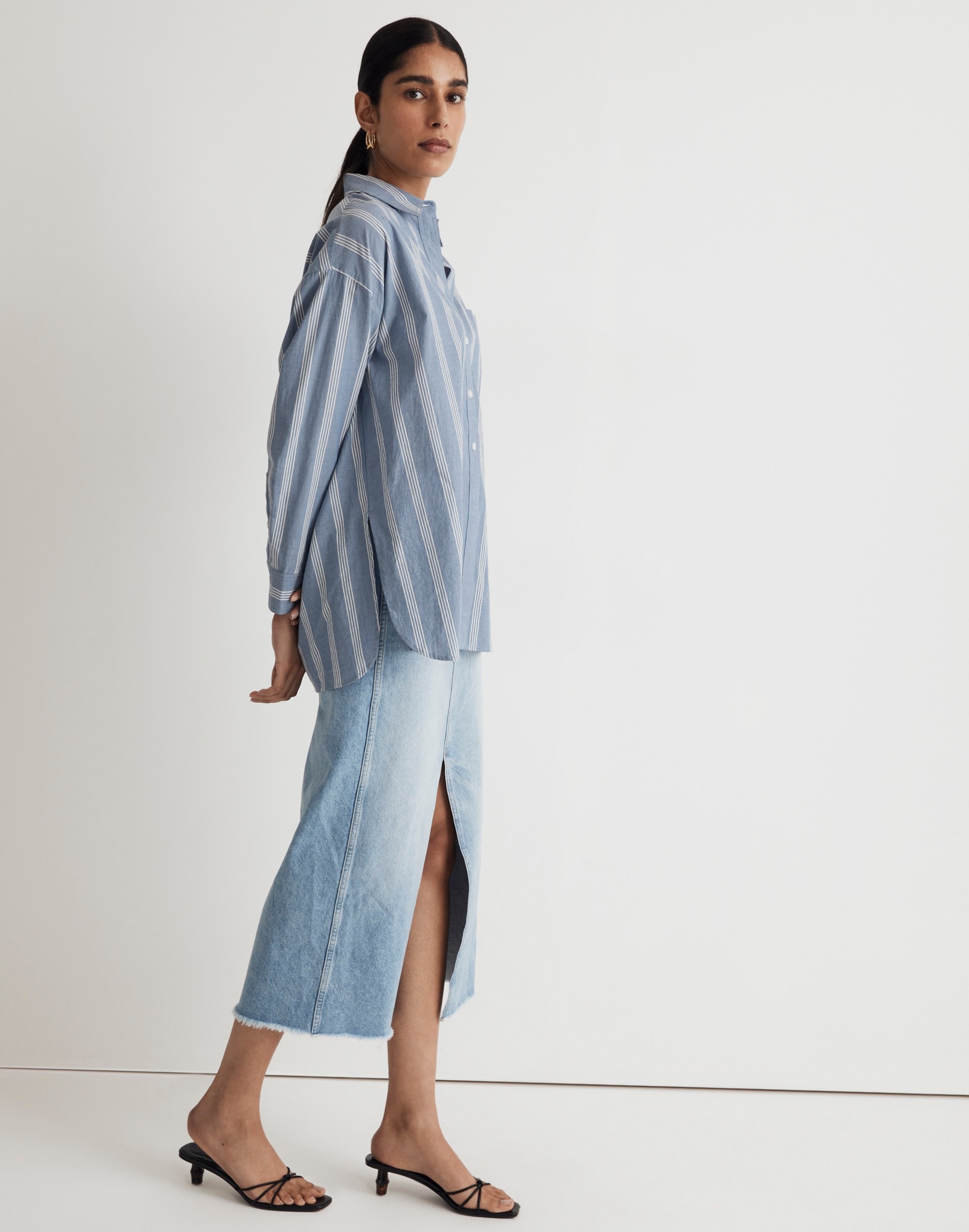 The Signature Poplin Oversized Shirt | Madewell