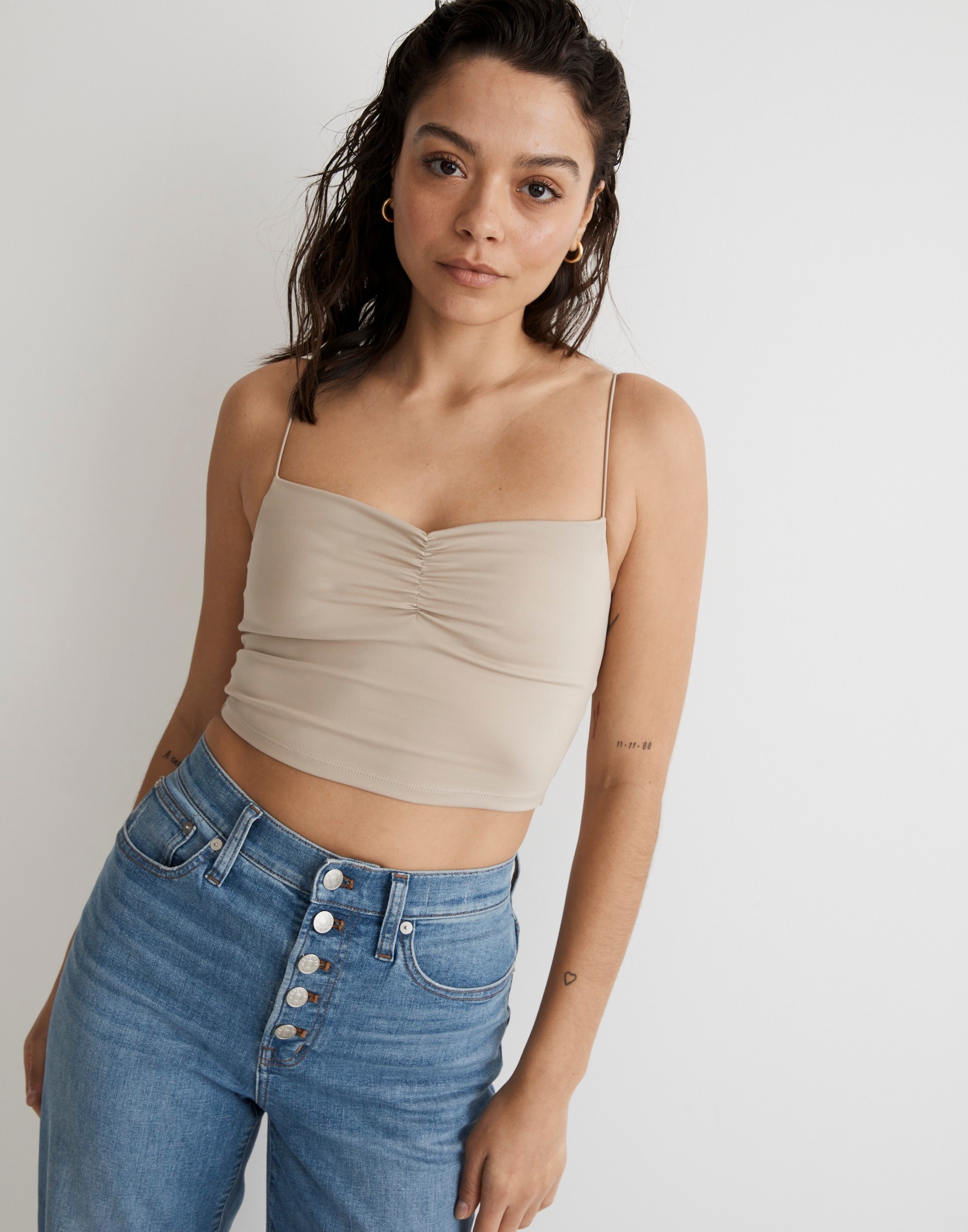 Flex Sweetheart Crop Tank Top | Madewell