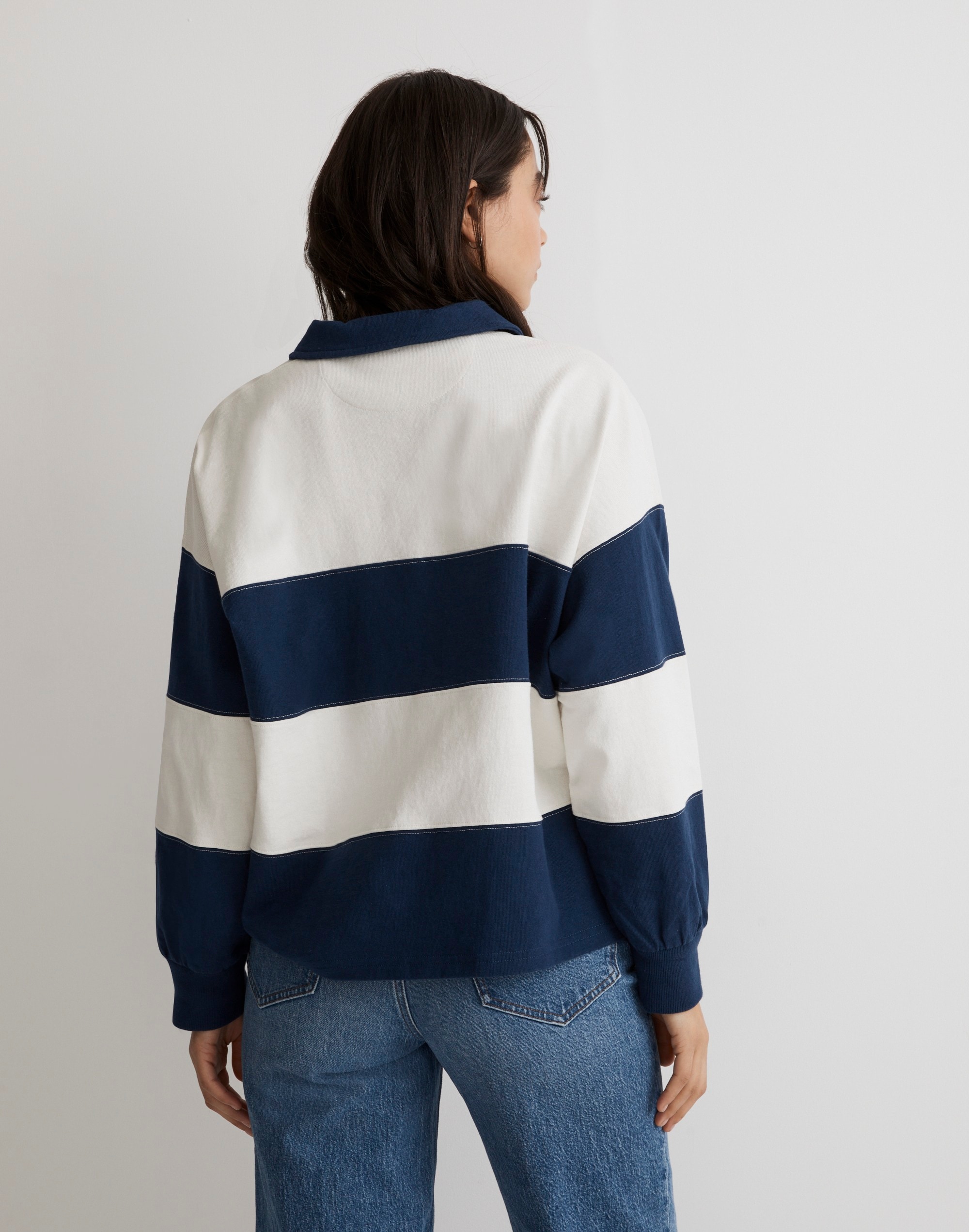 Striped Rugby Polo Shirt | Madewell