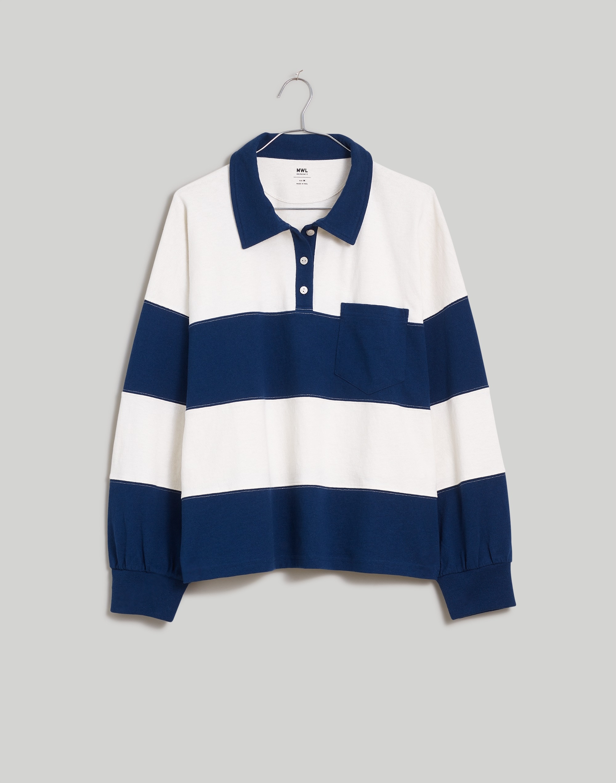 Striped Rugby Polo Shirt | Madewell