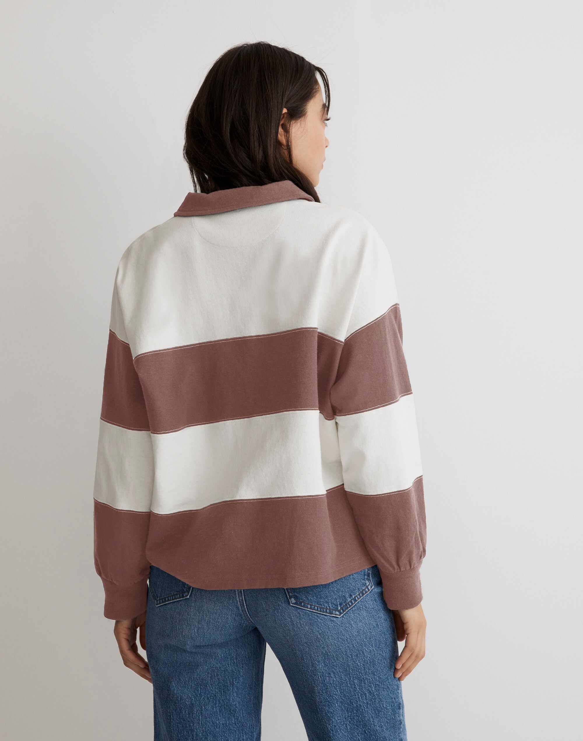 Striped Rugby Polo Shirt | Madewell