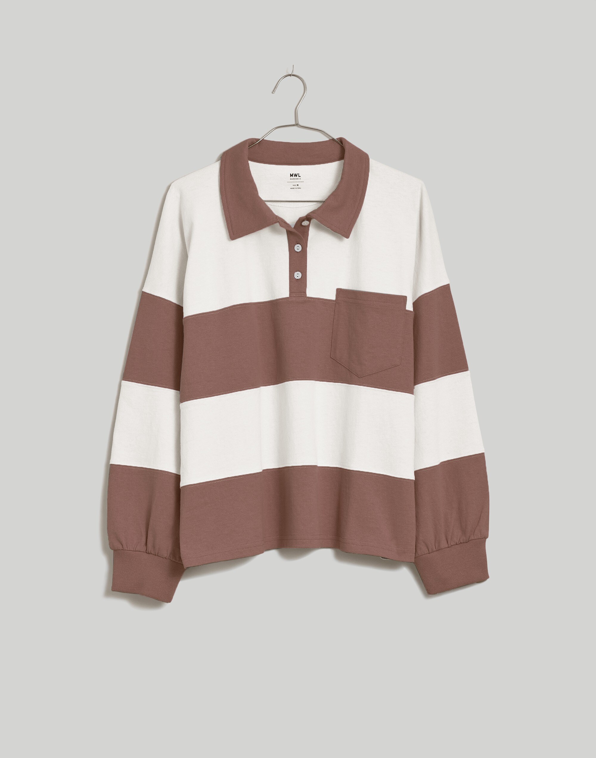 Striped Rugby Polo Shirt | Madewell