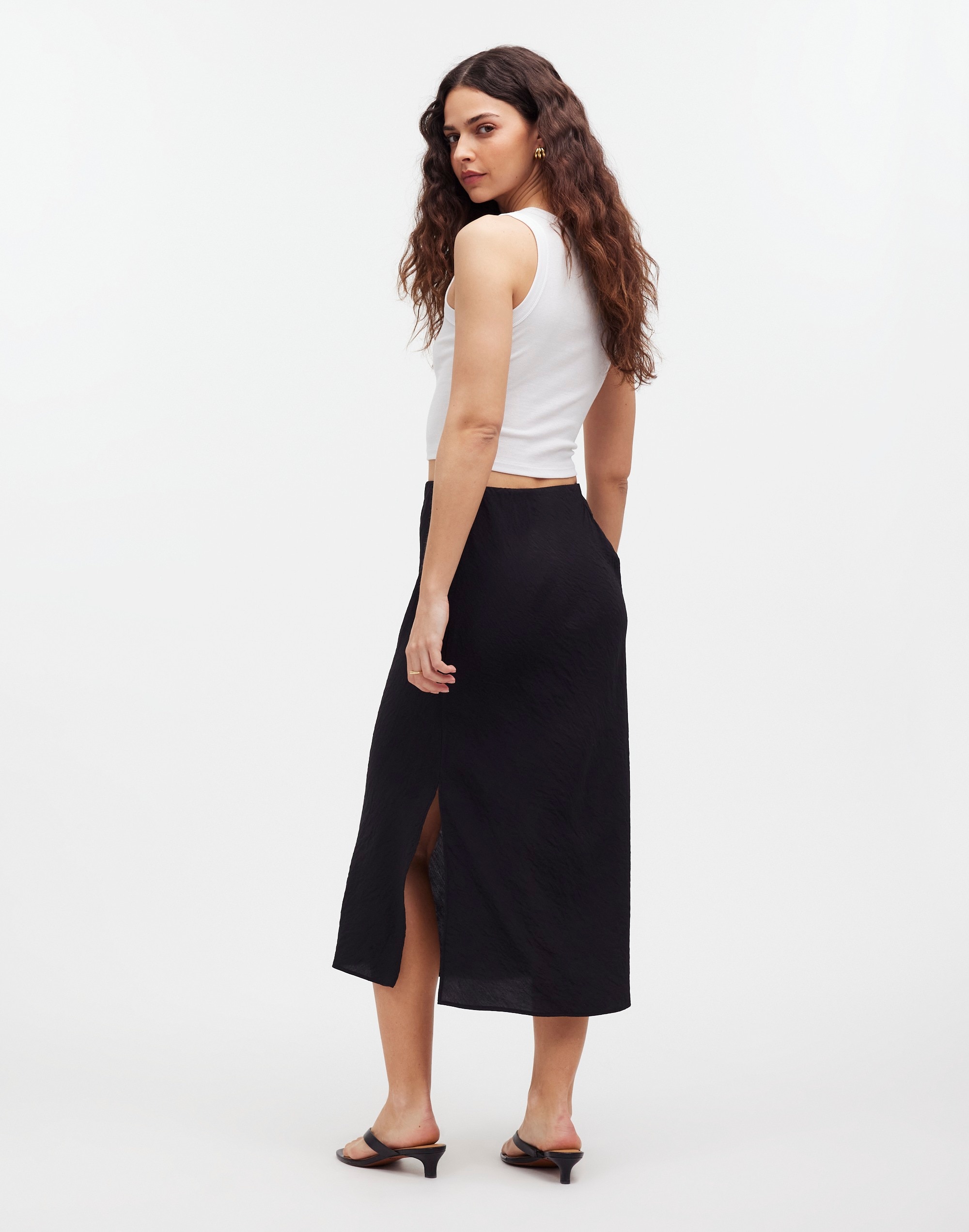 The Layton Midi Slip Skirt | Madewell