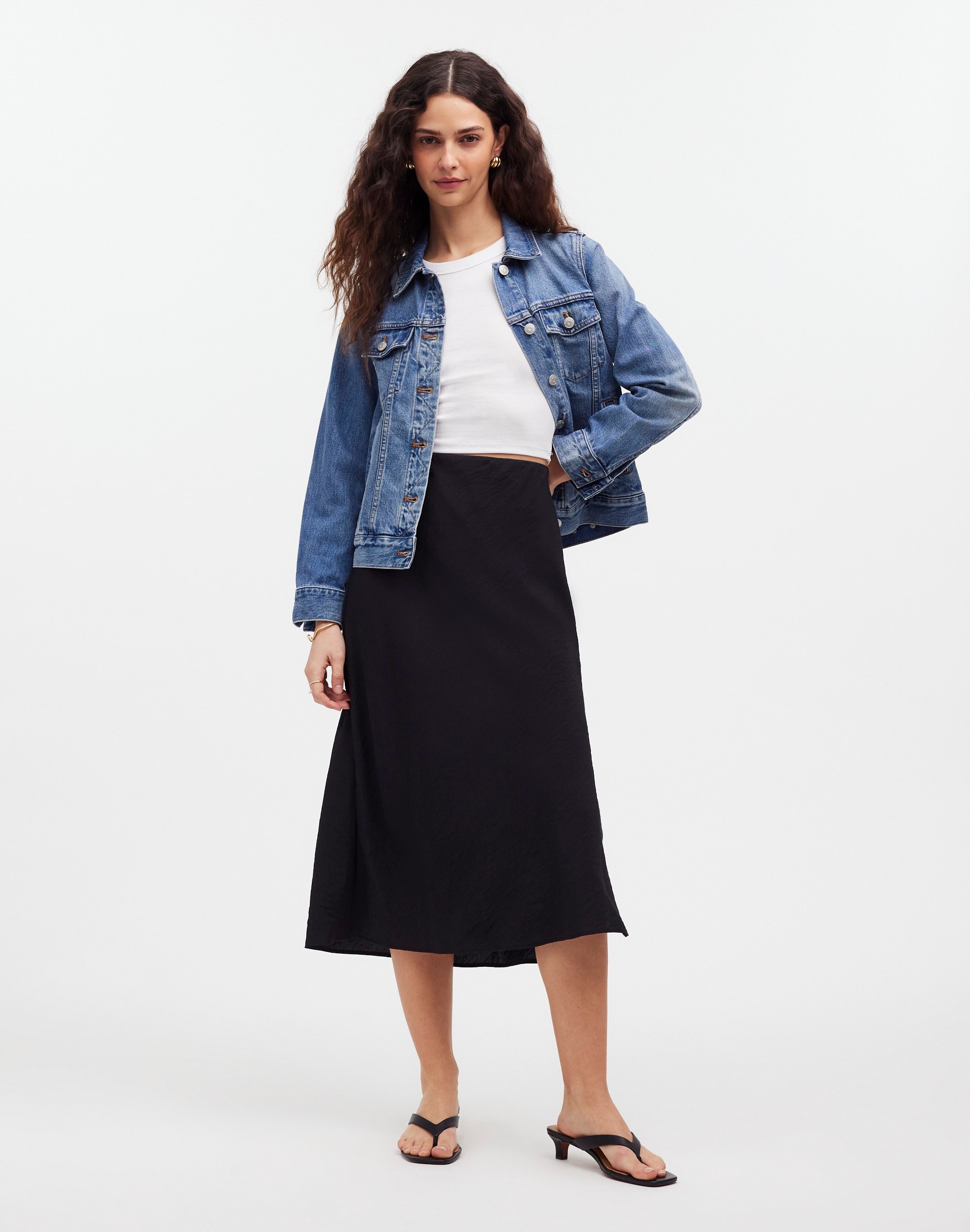 The Layton Midi Slip Skirt