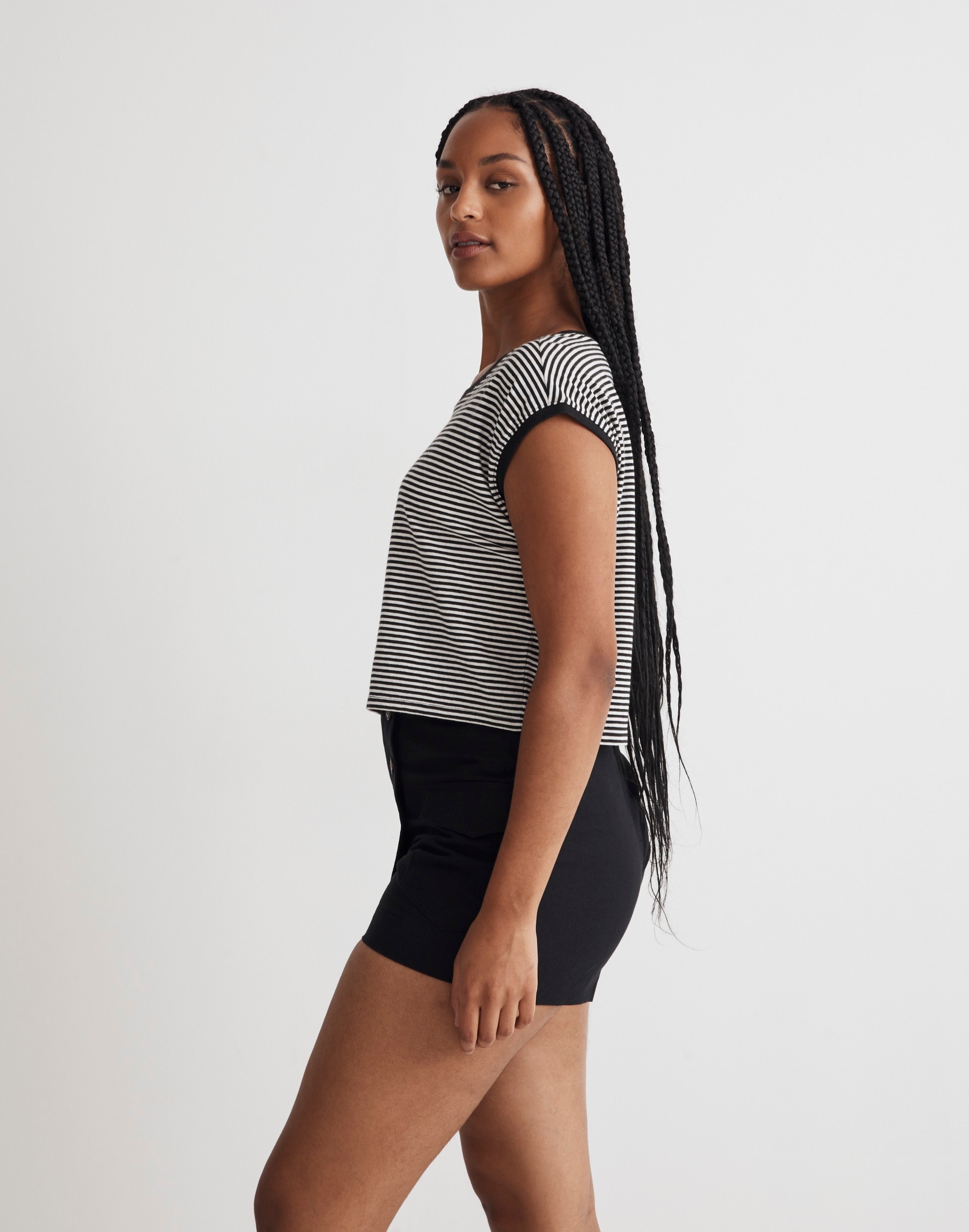 Crewneck Cropped Muscle Tank | Madewell