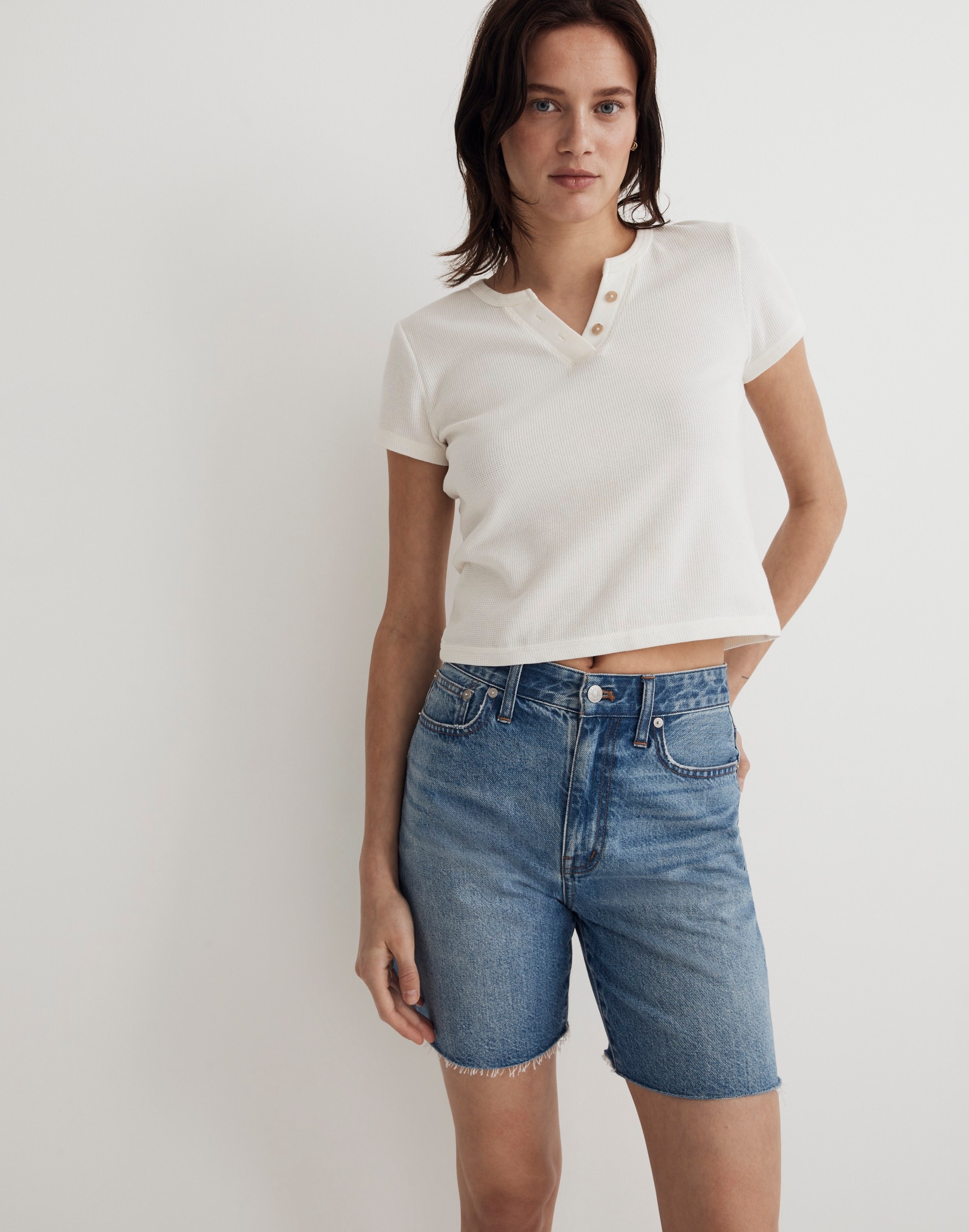 Split-Neck Henley Tee | Madewell