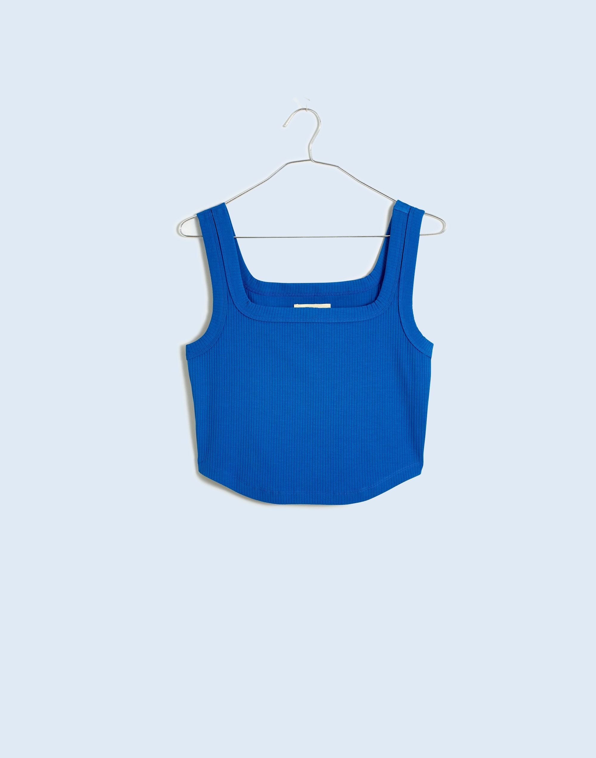 The Tailored Crop Tank Sleekhold | Madewell