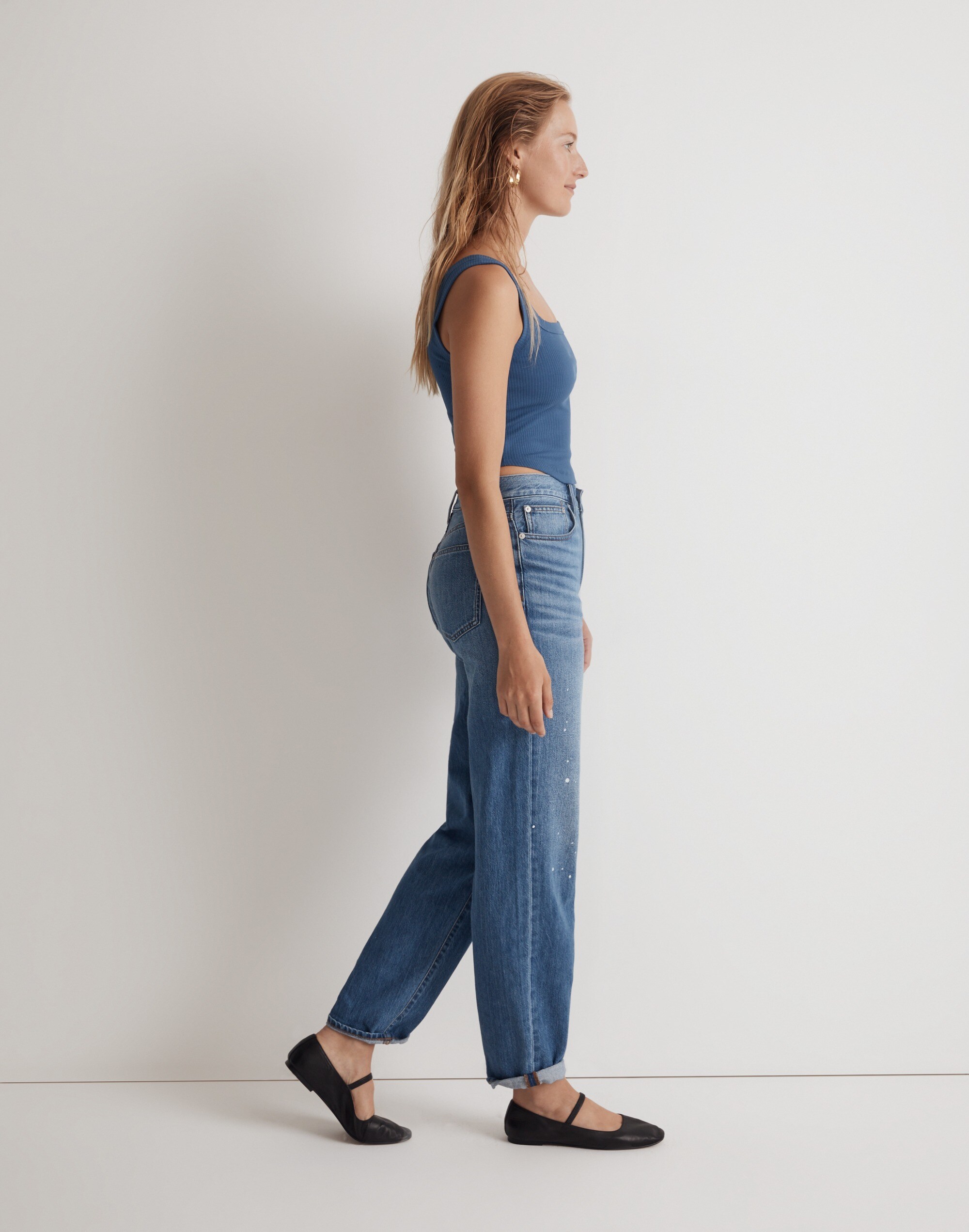 The Tailored Crop Tank Sleekhold | Madewell