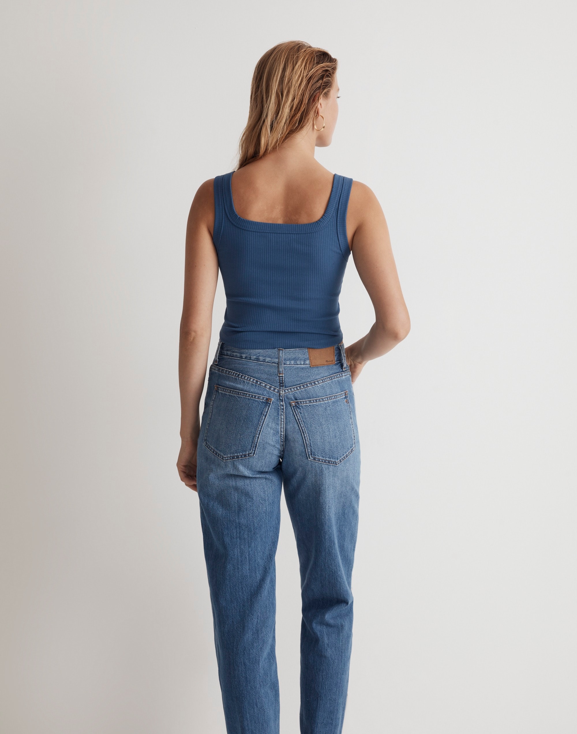 The Tailored Crop Tank Sleekhold | Madewell