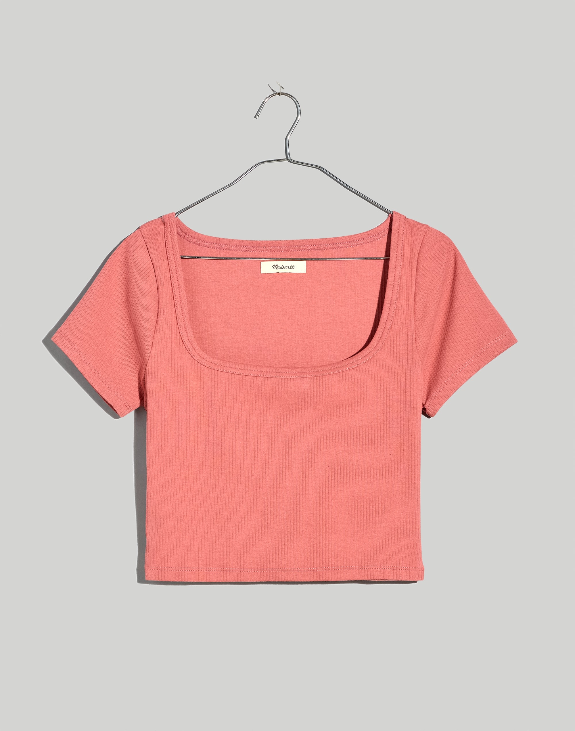 Square-Neck Crop Tee Sleekhold | Madewell