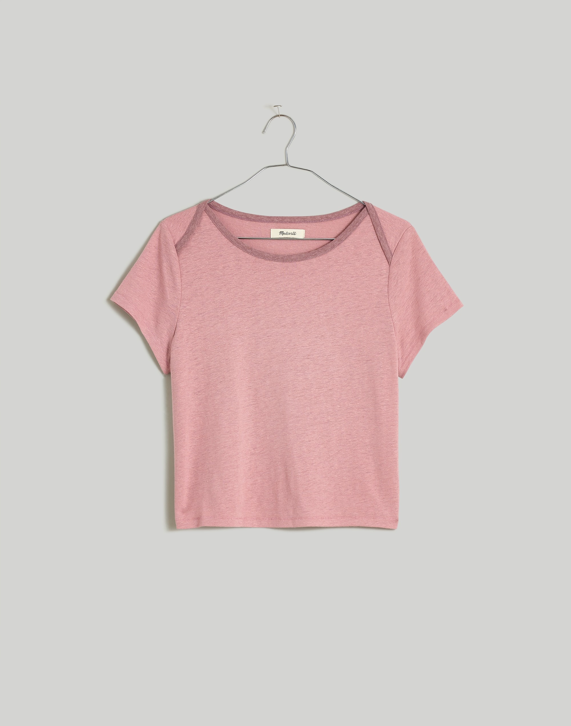 Contrast-Bib Crop Tee | Madewell