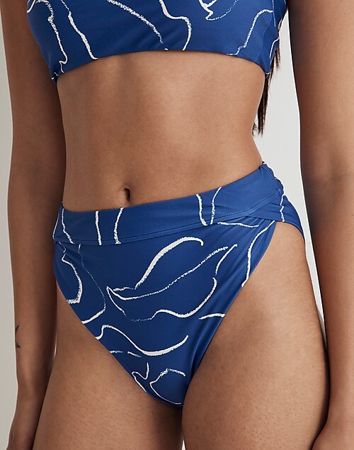 Girls' 'Ride the Wave' Solid Bikini Swim Bottom - art class™ Black XS