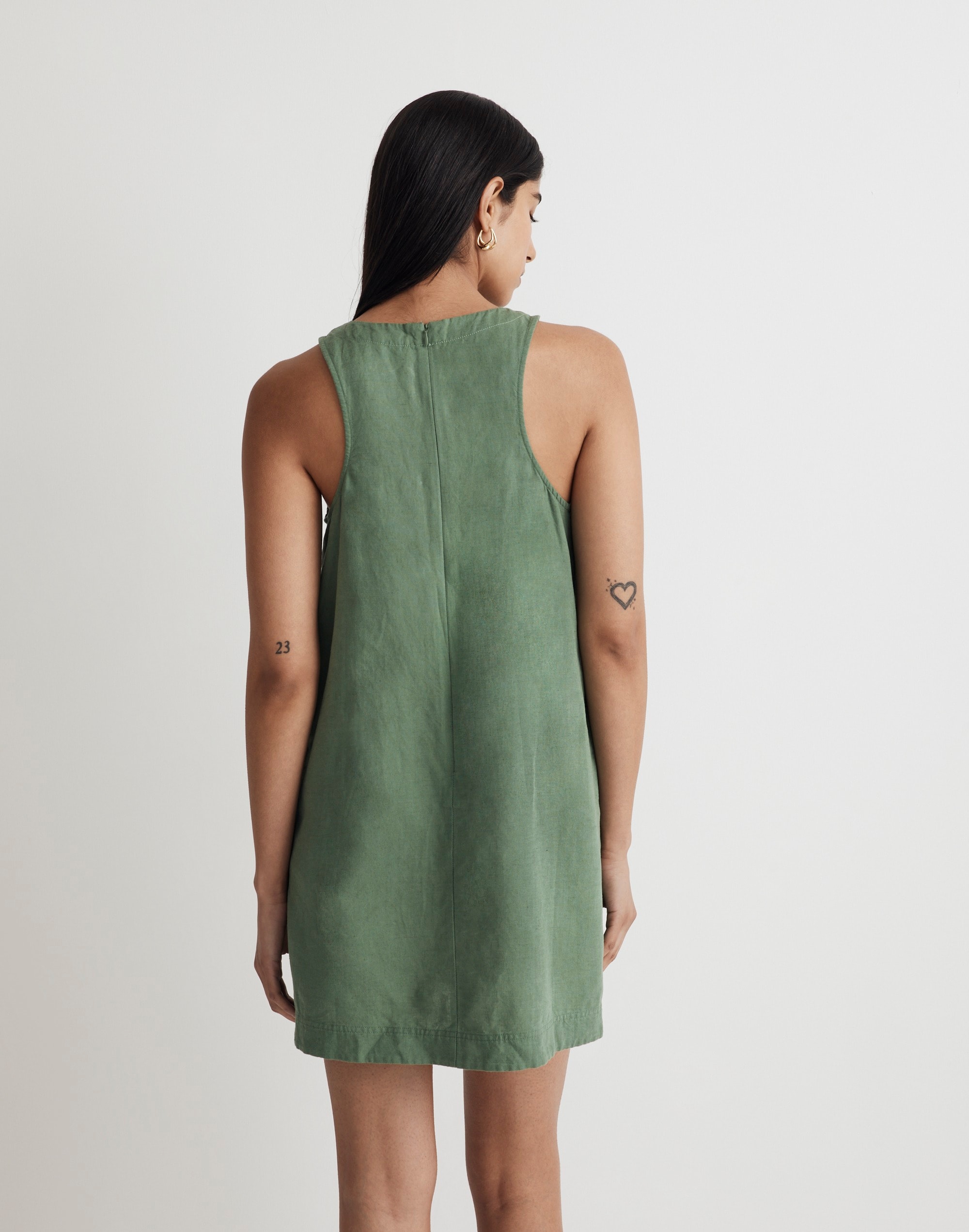 Tailored Tank Top Cut Out Mini Dress