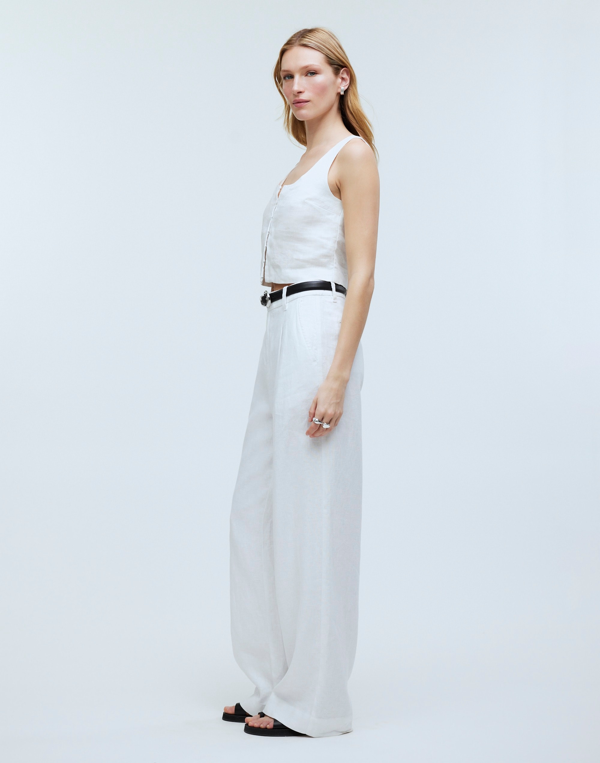 The Tall Harlow Wide-Leg Pant 100% Linen