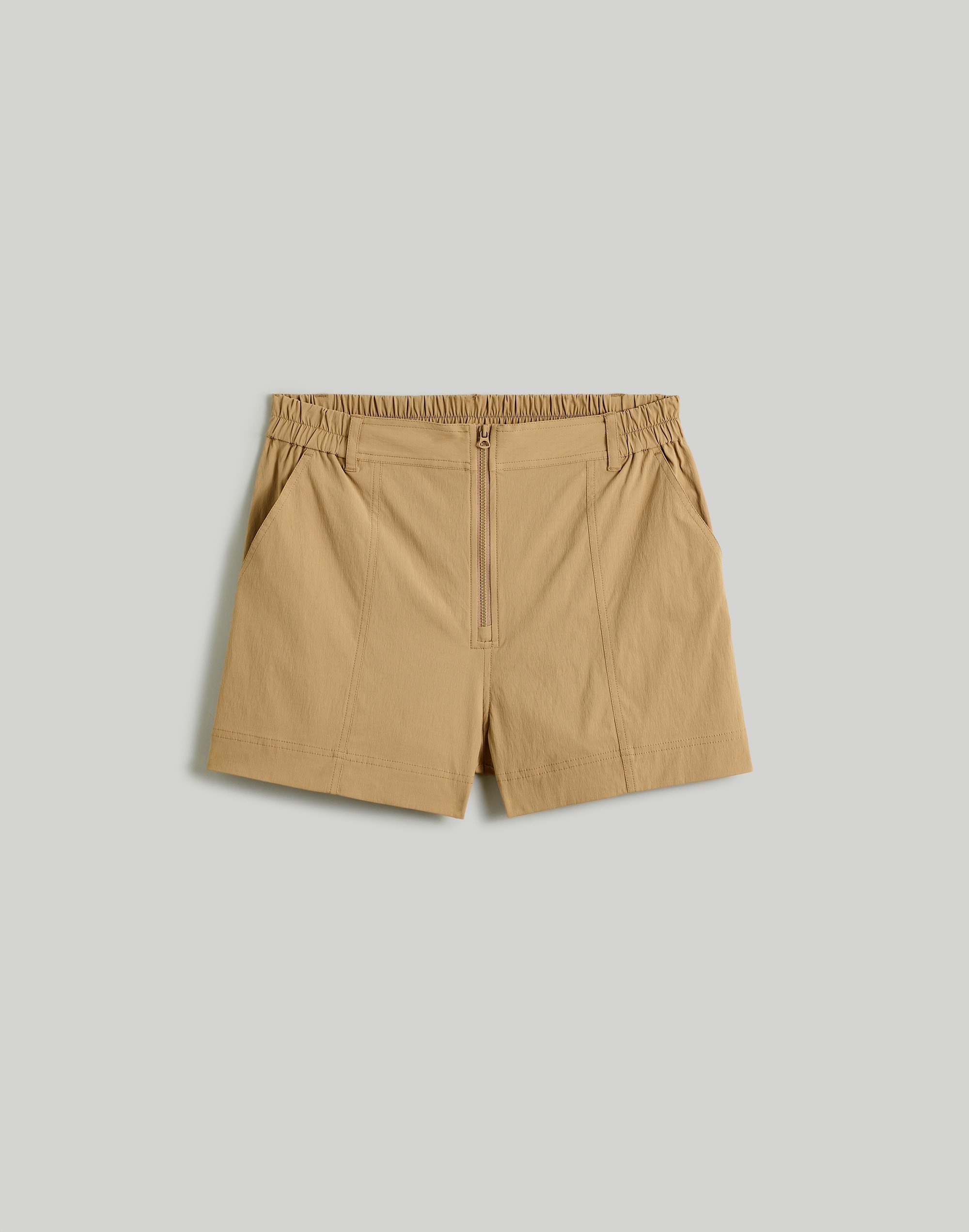 Plus Zip-Front Tapered Shorts | Madewell