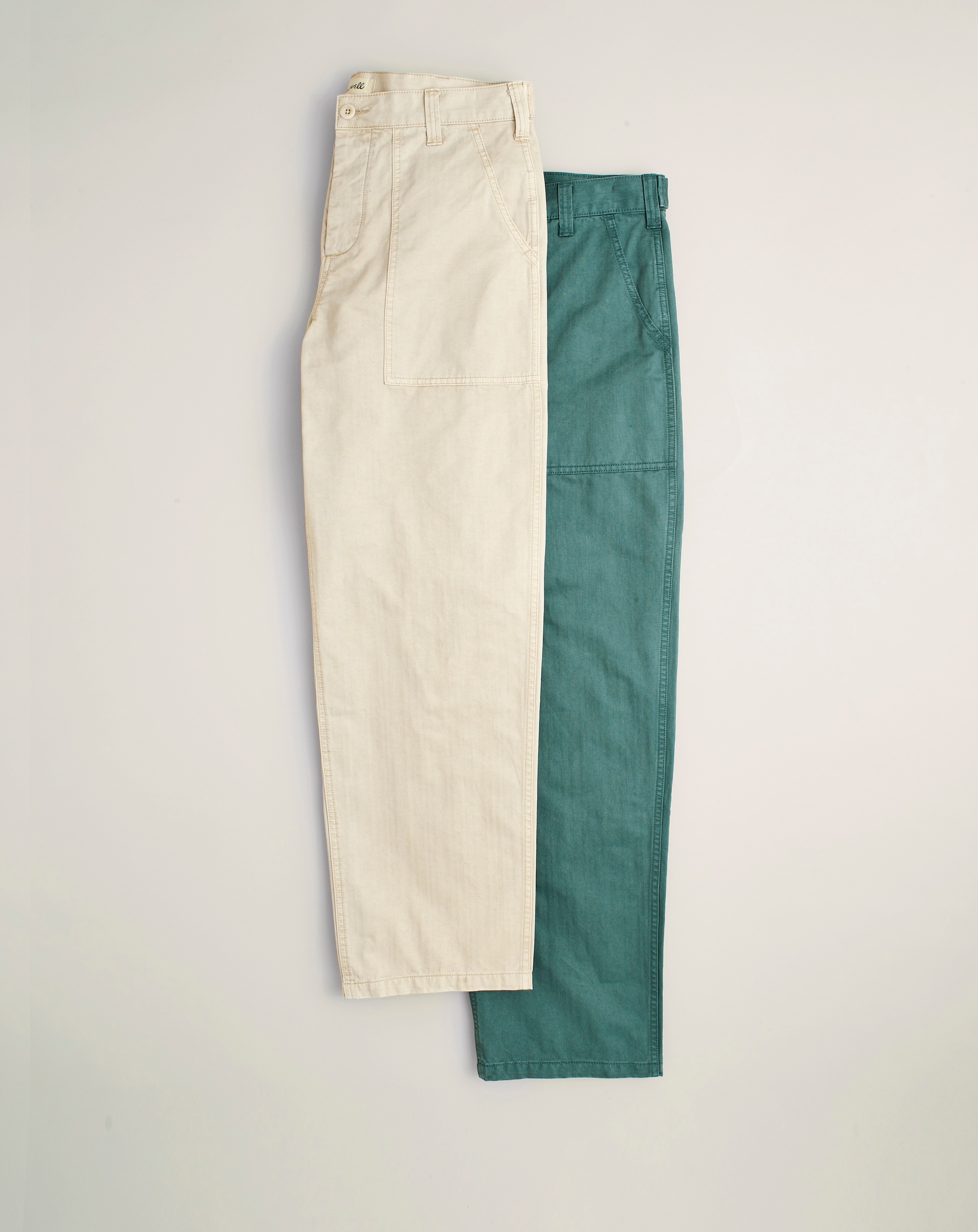 Herringbone Baggy Workwear Pants | Madewell