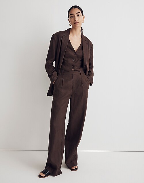 100% linen suit blazer - Women
