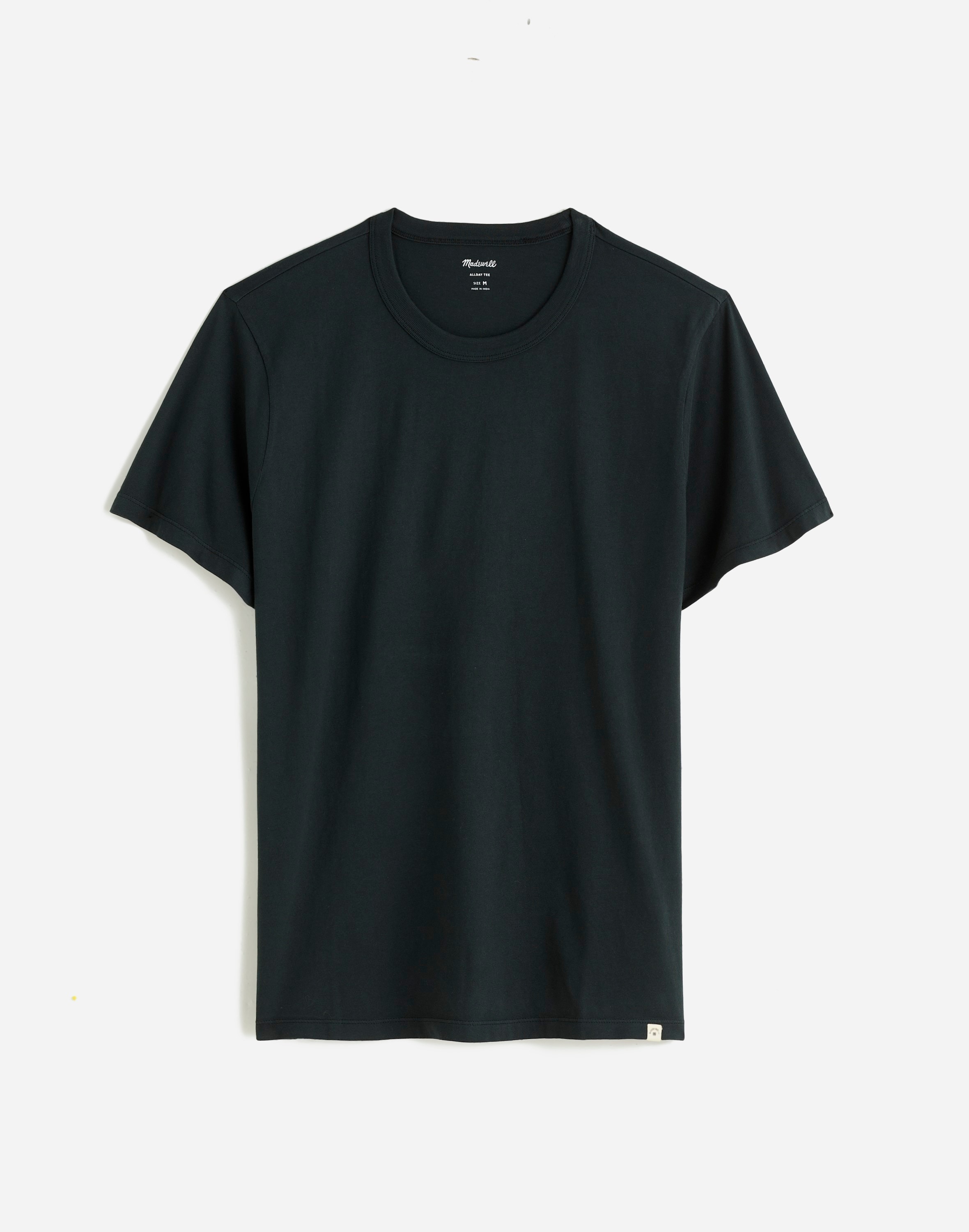 Mw Garment-dyed Allday Crewneck Tee In Bottle Green