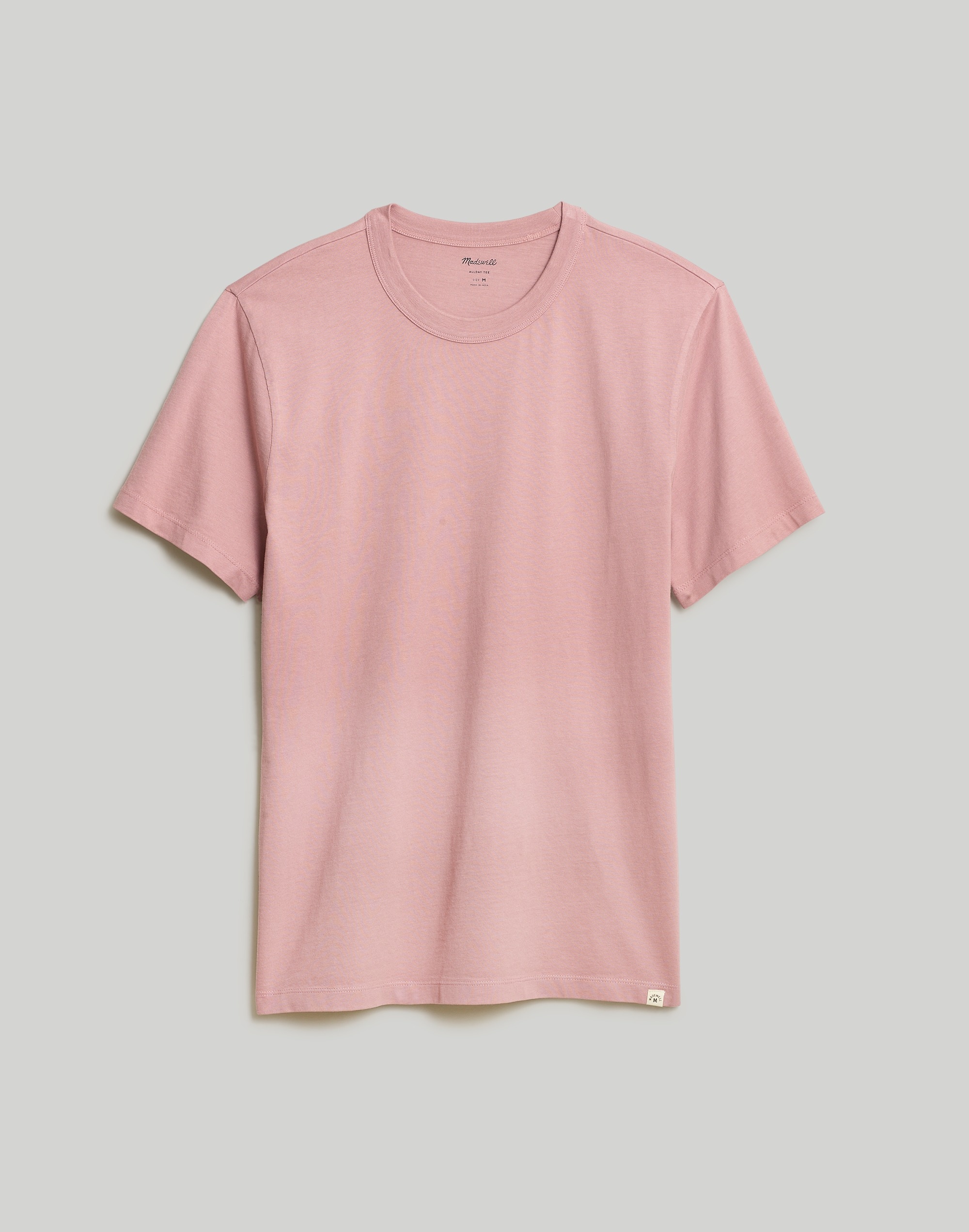 Mw Garment-dyed Allday Crewneck Tee In Pale Thistle