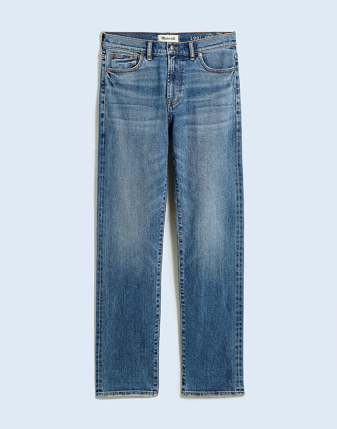 Pt05 stonewashed straight-leg jeans