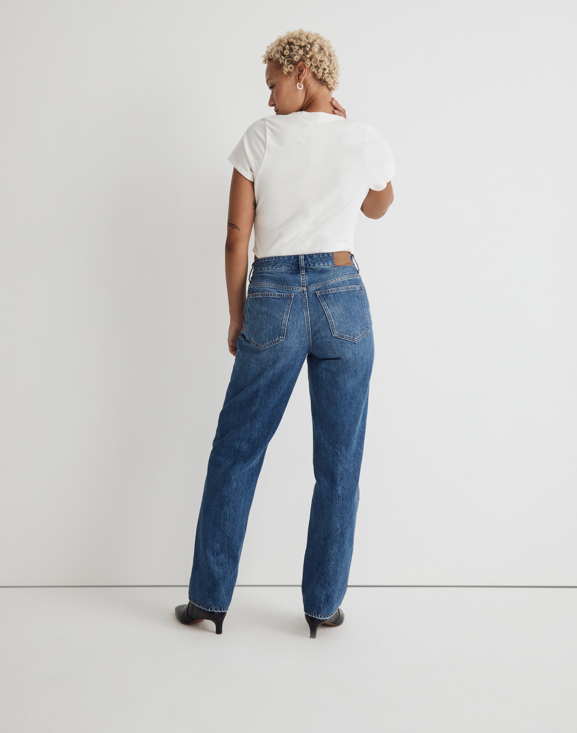 Curvy Low-Slung Straight Jeans in Palmina Wash | Madewell